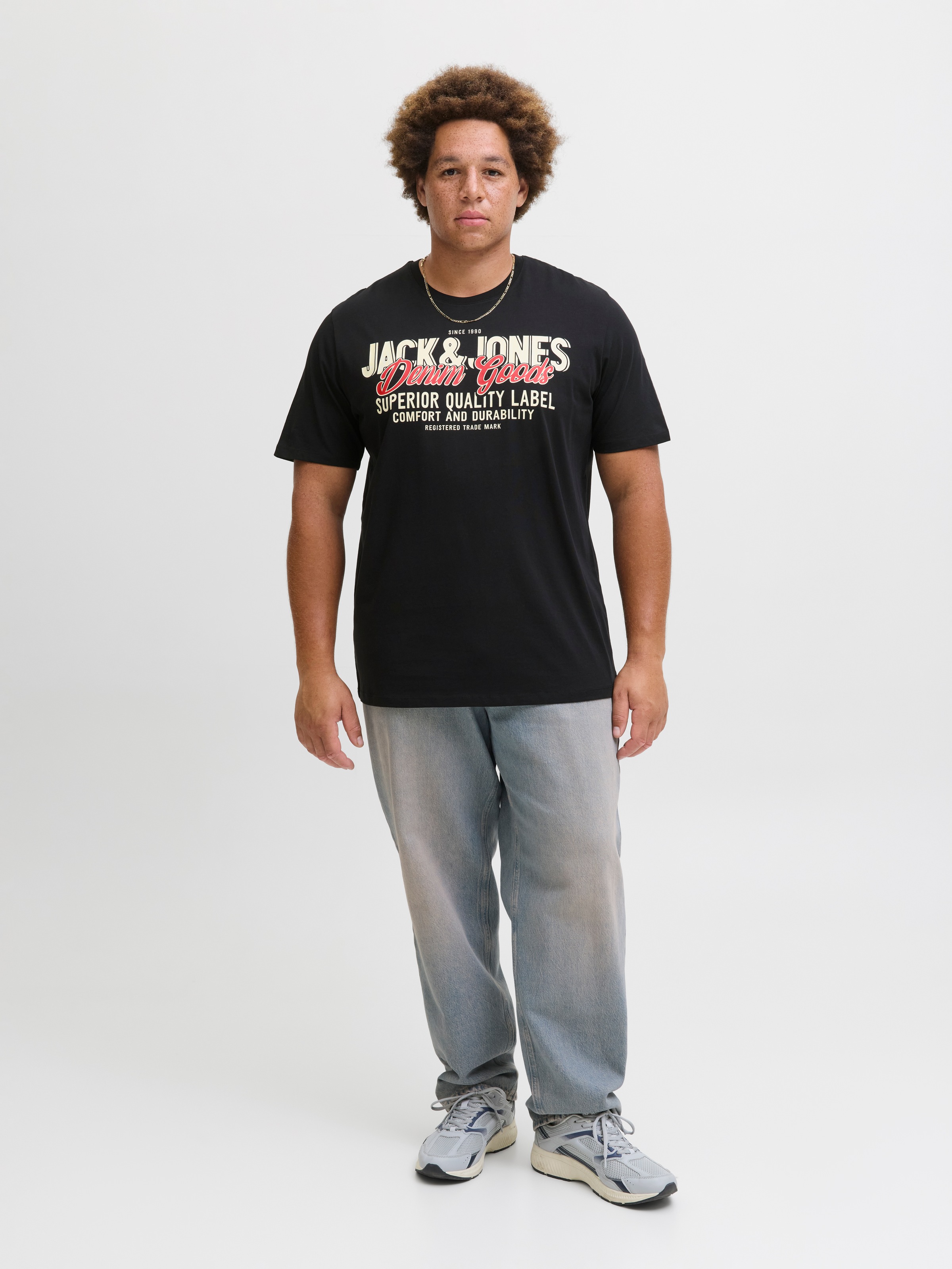Jack & Jones PlusSize T-Shirt »JJELOGO TEE SS ONECK 2 COL AW25 NOOS PLS«