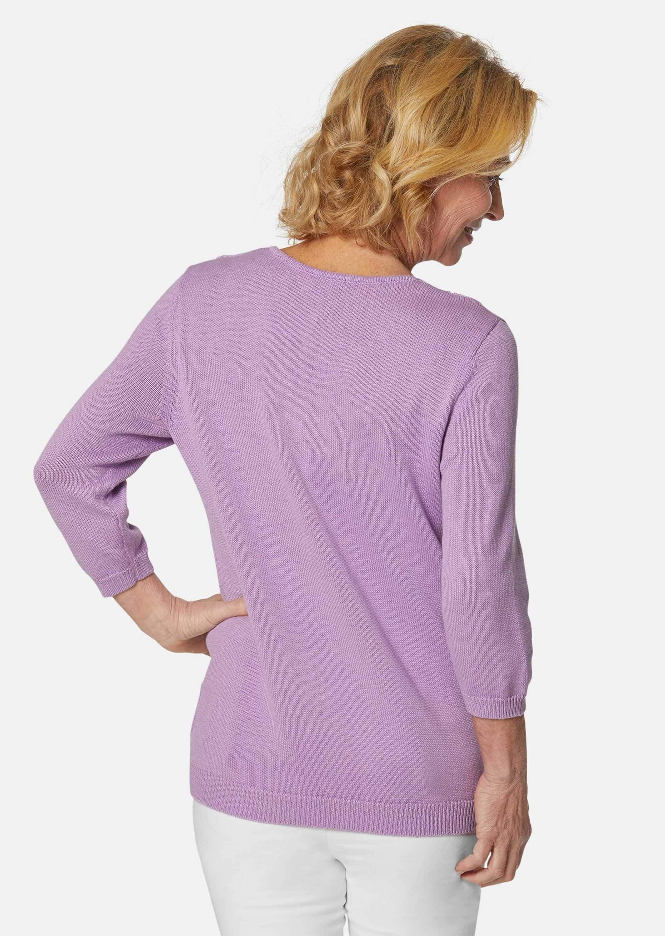 GOLDNER Rundhalspullover »V-Pullover Superweicher V-Pullover in Leichtstrick«