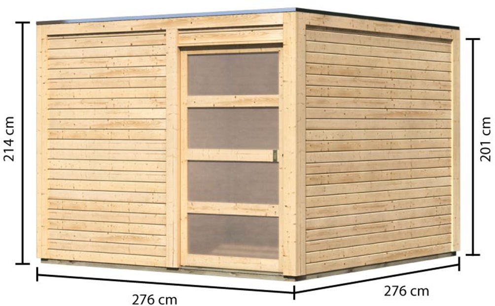 KONIFERA Gartenhaus »Cubus 2«