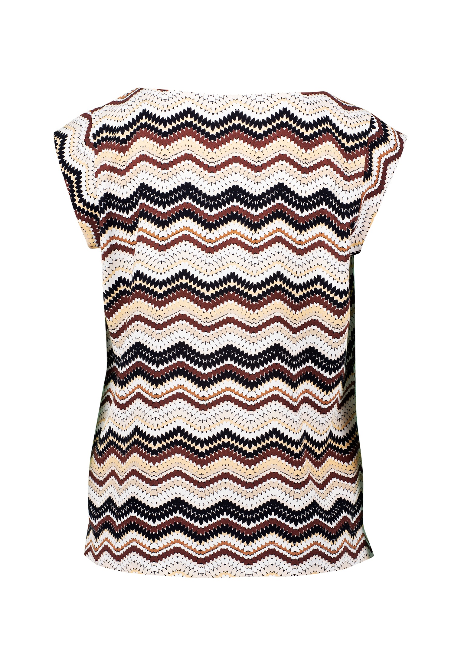 Zero Klassische Bluse »Bluse mit Zickzackmuster«