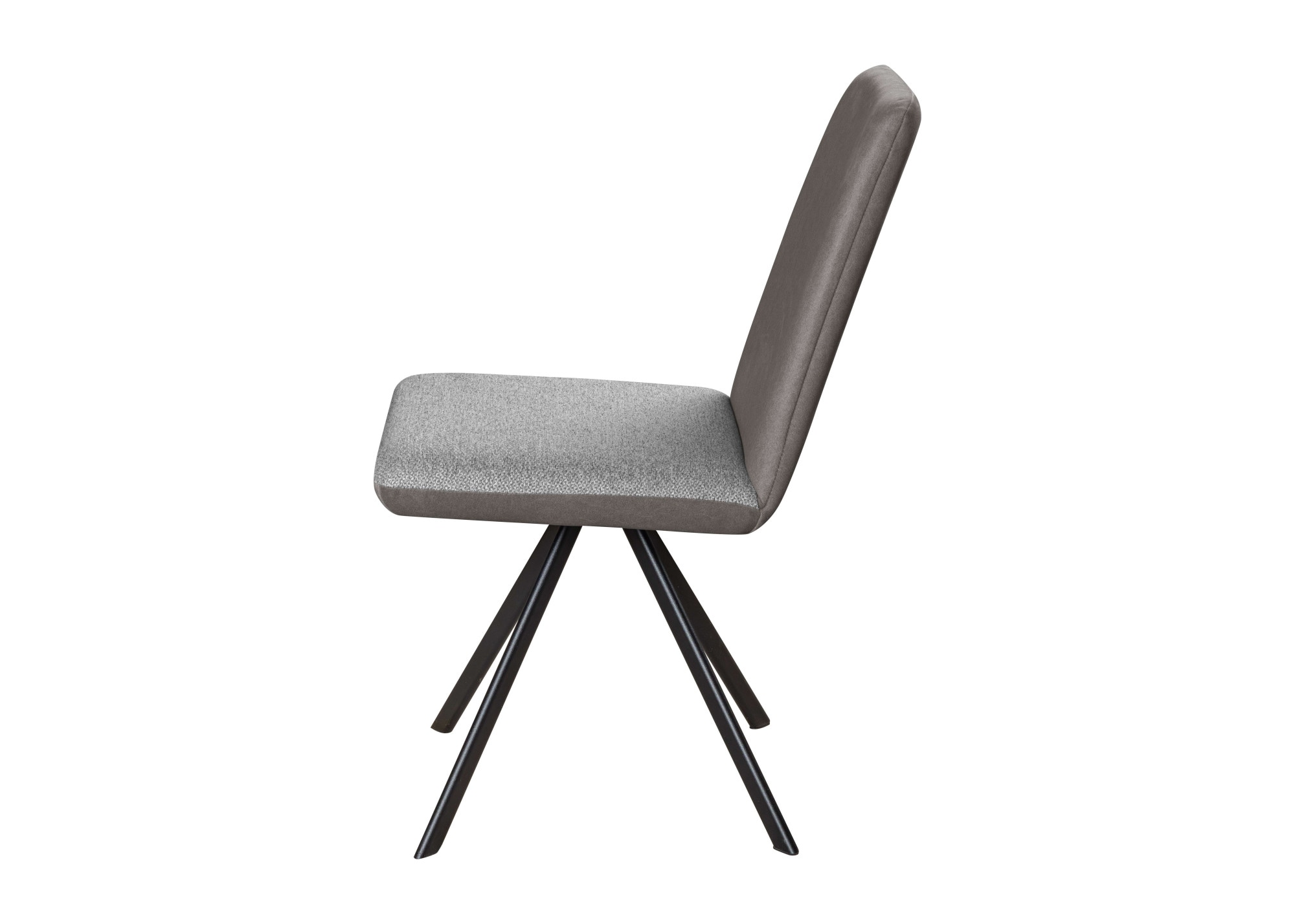 OTTO home Esszimmerstuhl »Gabi Polsterstuhl, Küchenstuhl, 4-Fußstuhl« () Gestell aus matt-schwarzem Flachmetall, stabil, 2-Stoff-Design