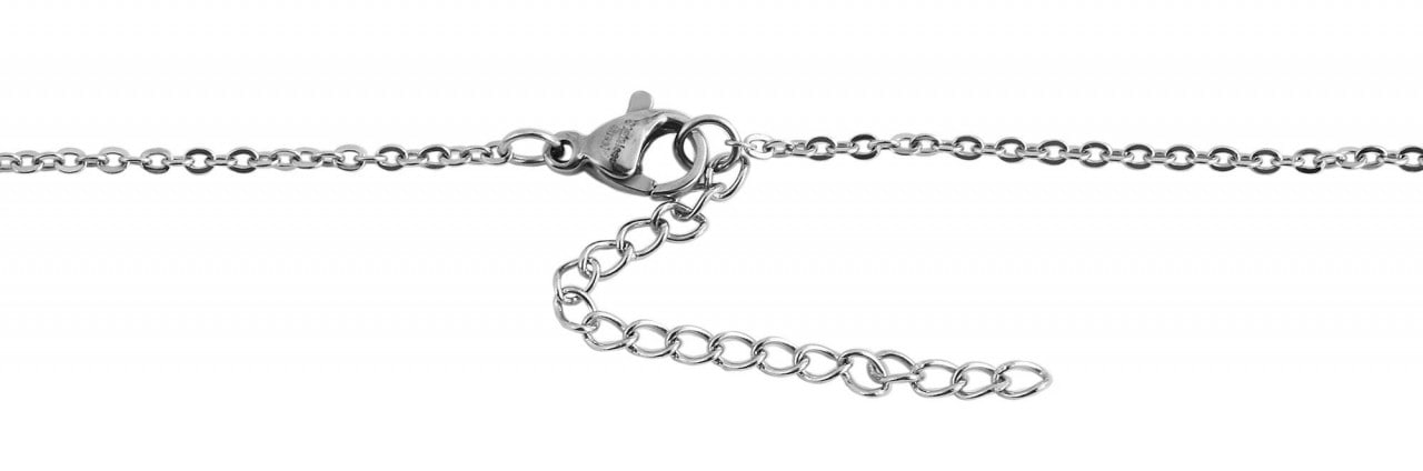 Adelia´s Kette mit Anhänger »Adelia's Unisex Edelstahl Halskette mit Anhänger mit Jade 43 cm + 5.0 cm«