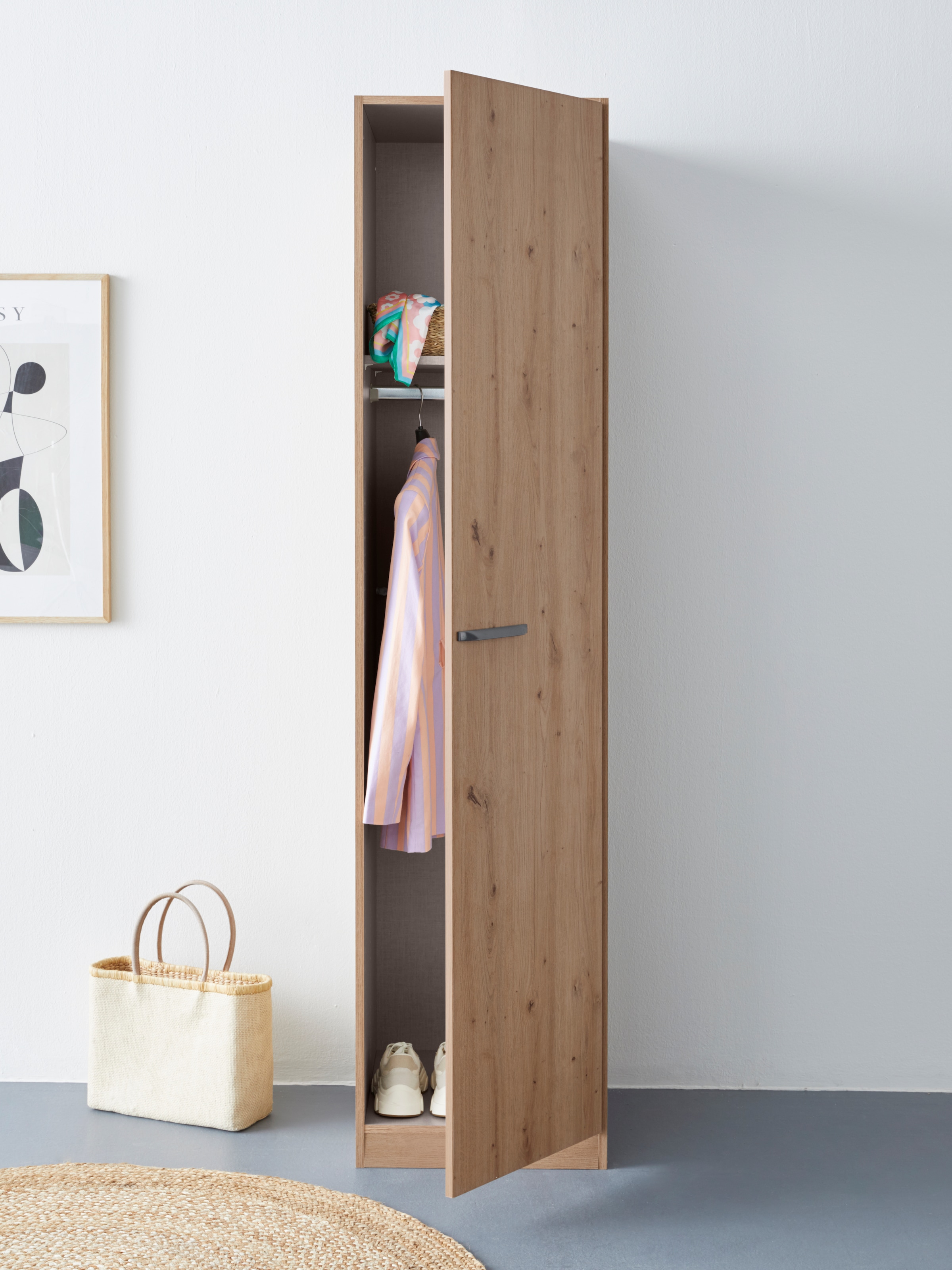 INOSIGN BY RAUCH Drehtürenschrank »Kleiderschrank Schrank Garderobe Wäscheschrank VANDOR« in drei Breiten, Höhe 197 cm, Griffe in Graumetallic MADE IN GERMANY