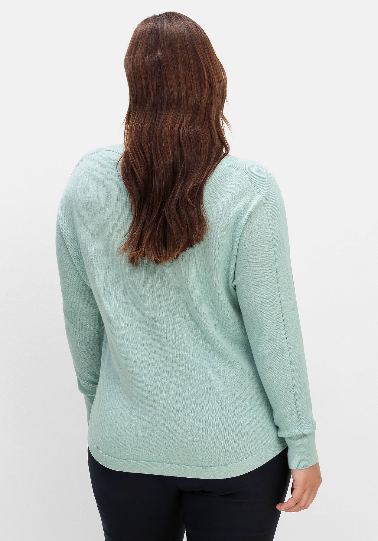 Sheego Strickpullover »Pullover mit U-Boot-Ausschnitt«