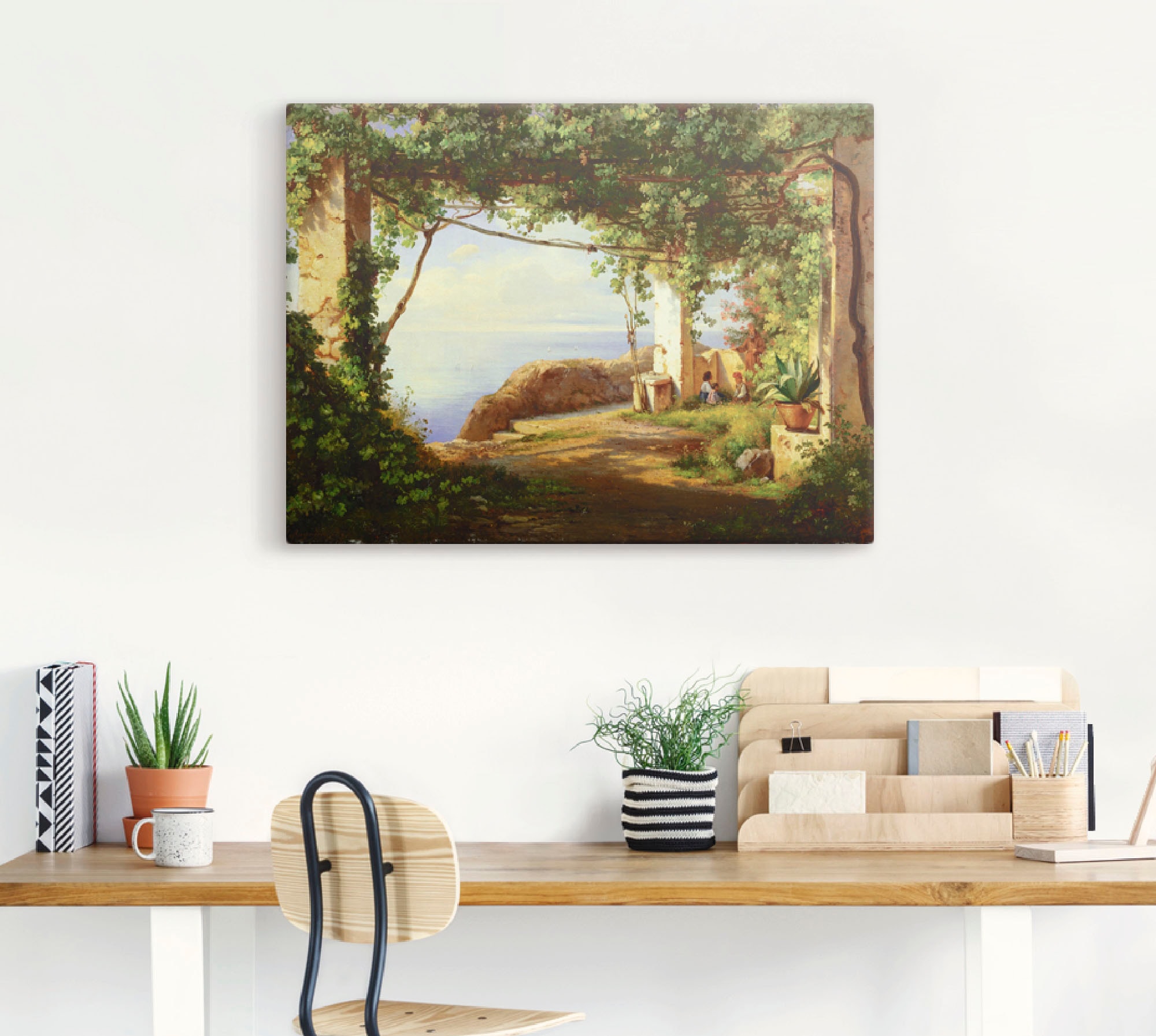 Artland Leinwandbild »Sorrento. 1875« Garten 1 Stk. tlg. auf Holzrahmen gespannt