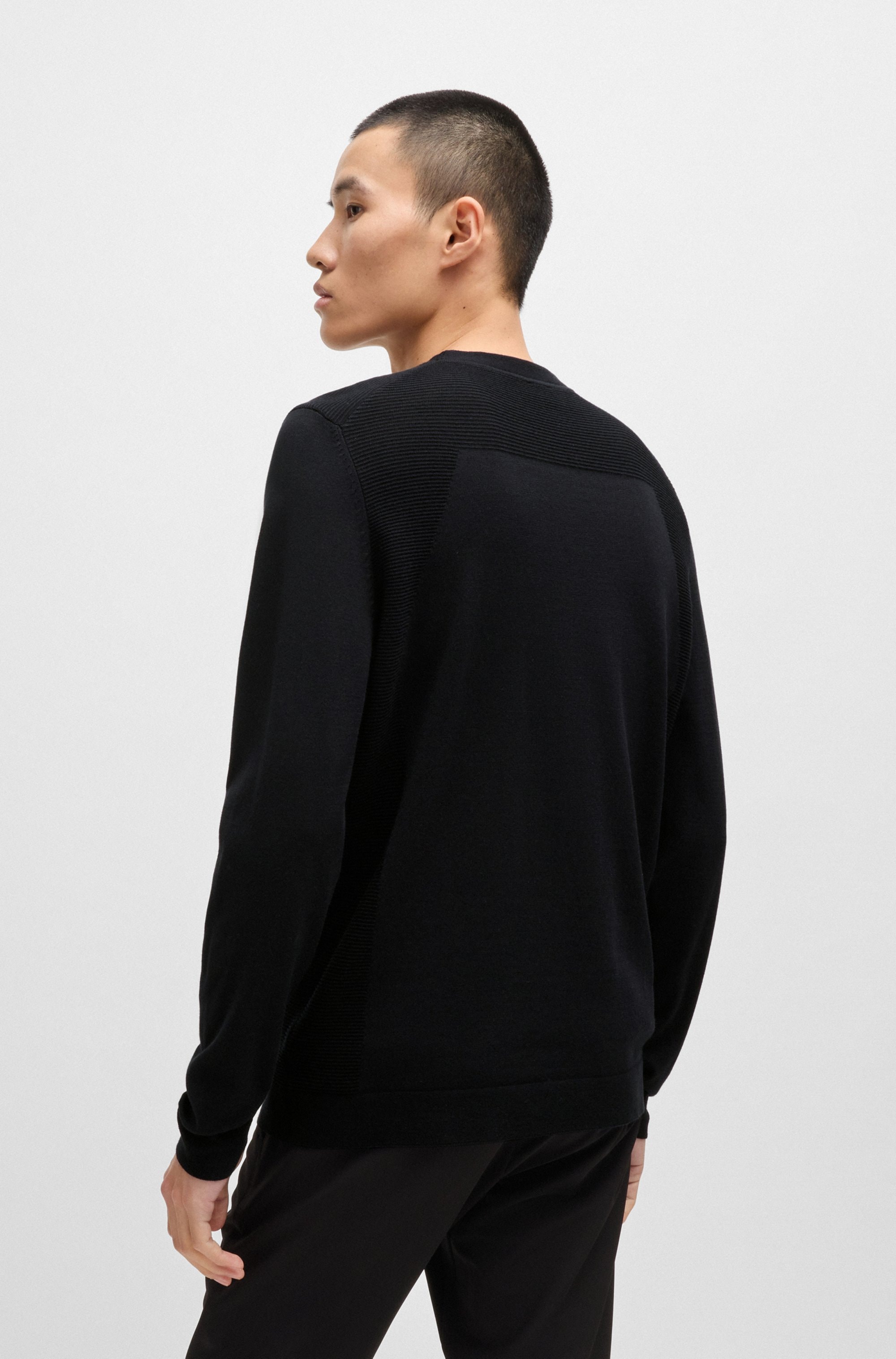BOSS GREEN Strickpullover »Momentum_Lite_C«, mit Marken-Logo