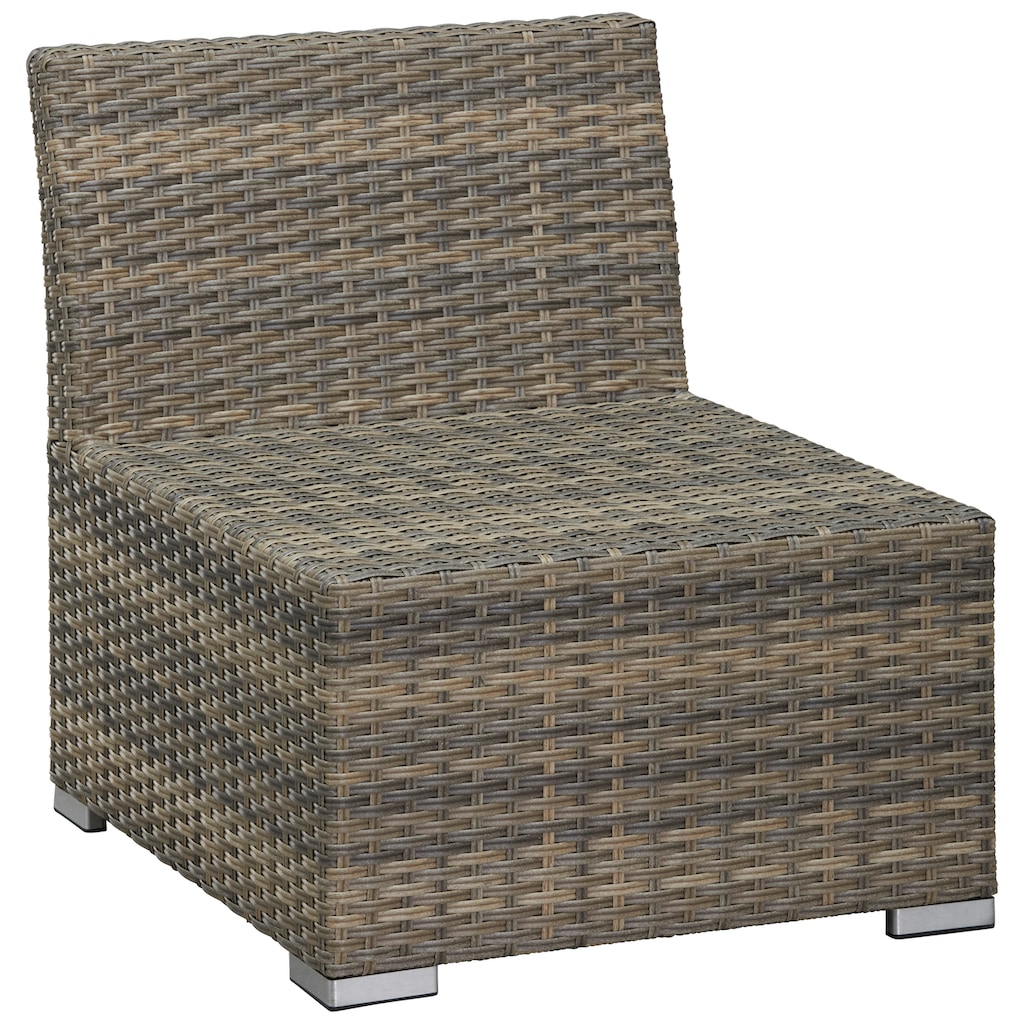 KONIFERA Gartenlounge-Set »Hawaii Premium«, (Set, 19 tlg., 1x3erSofa, 2xSessel, 1xHocker, 1xBeistelltisch, 1xTisch 111x54x59cm)