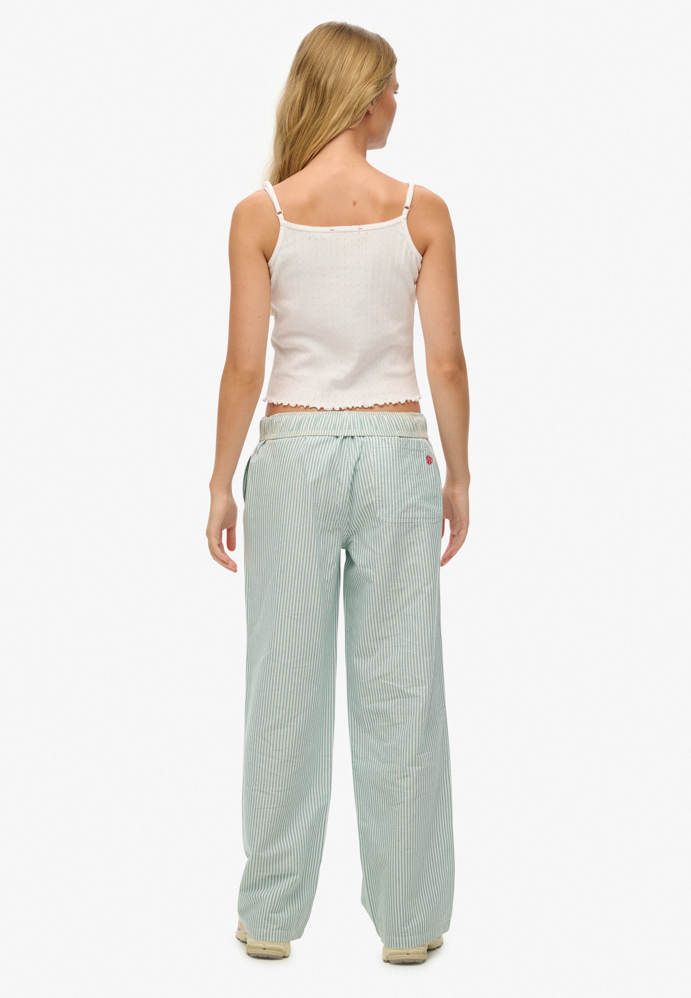 Superdry Cargohose »COTTON STRIPE ELASTIC TROUSER«  aus Baumwolle und Jersey, Relaxed Fit, gestreifte Optik