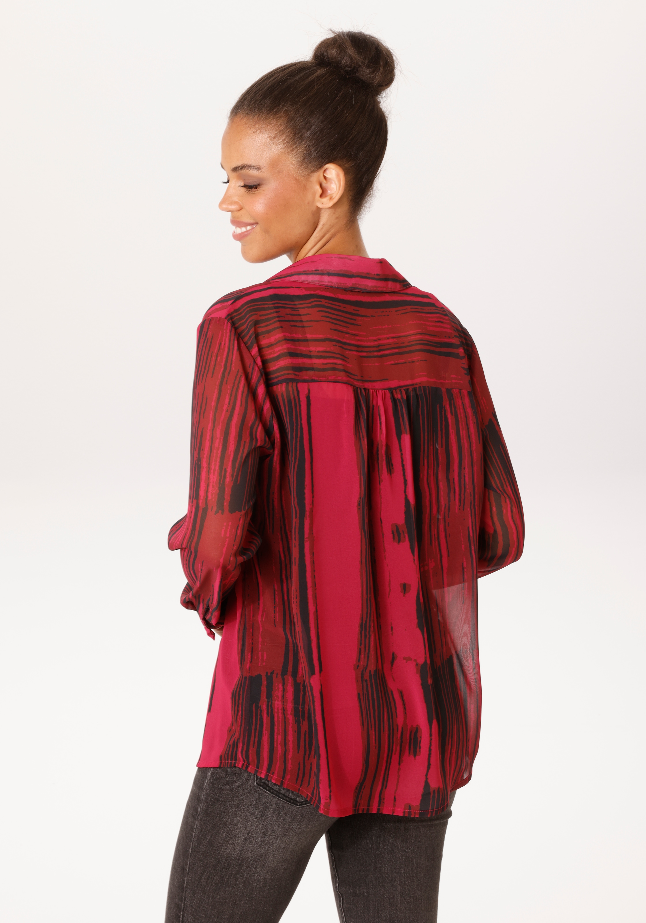 Aniston CASUAL Hemdbluse im extravagantem Streifen-Dessin - NEUE KOLLEKTION