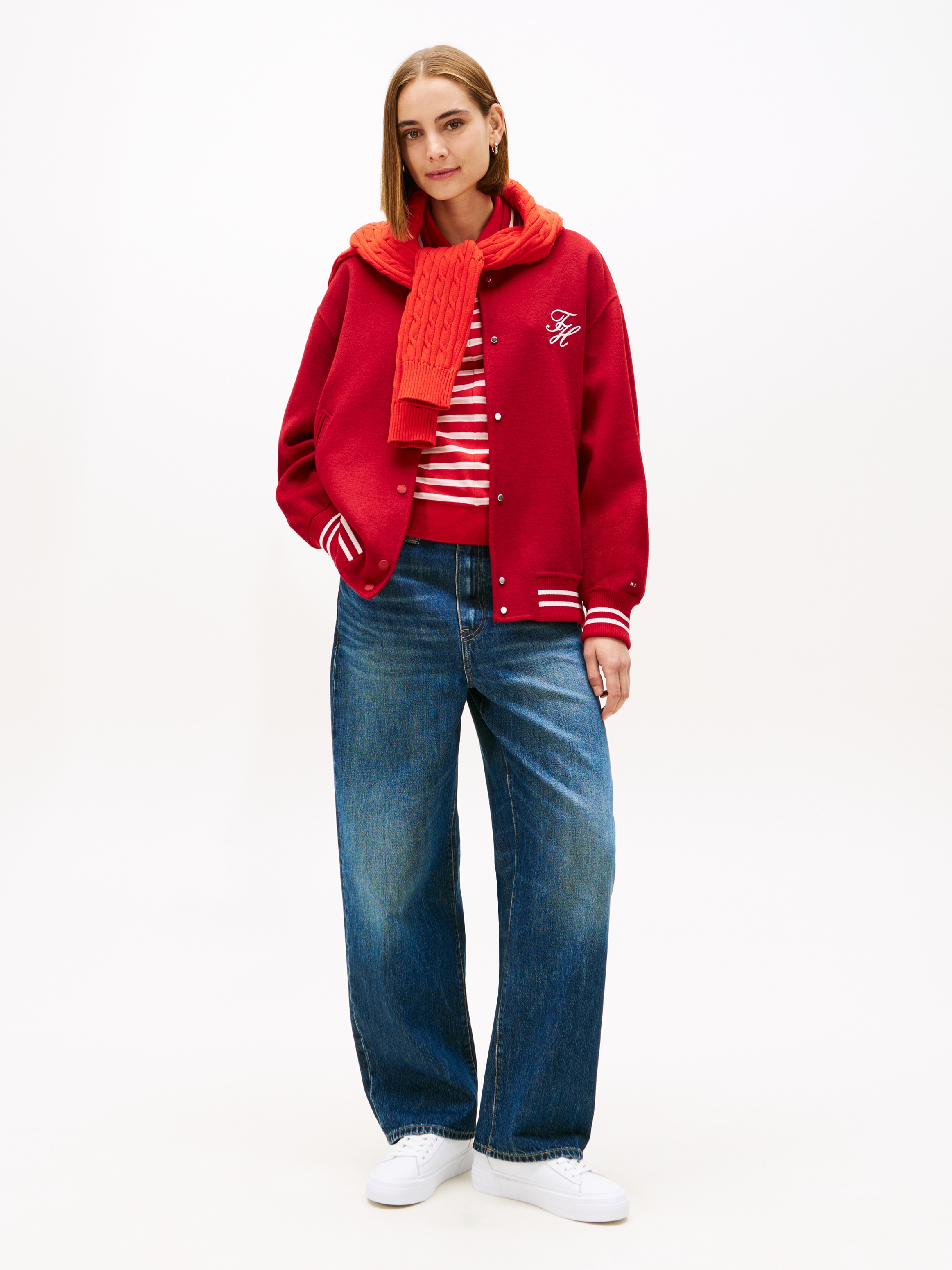 Tommy Hilfiger Plateausneaker »TH FOXING PLATFORM LEATHER«  , Freizeitschuh, Halbschuh, Schnürschuh, weiche Schaftrand-Polsterung