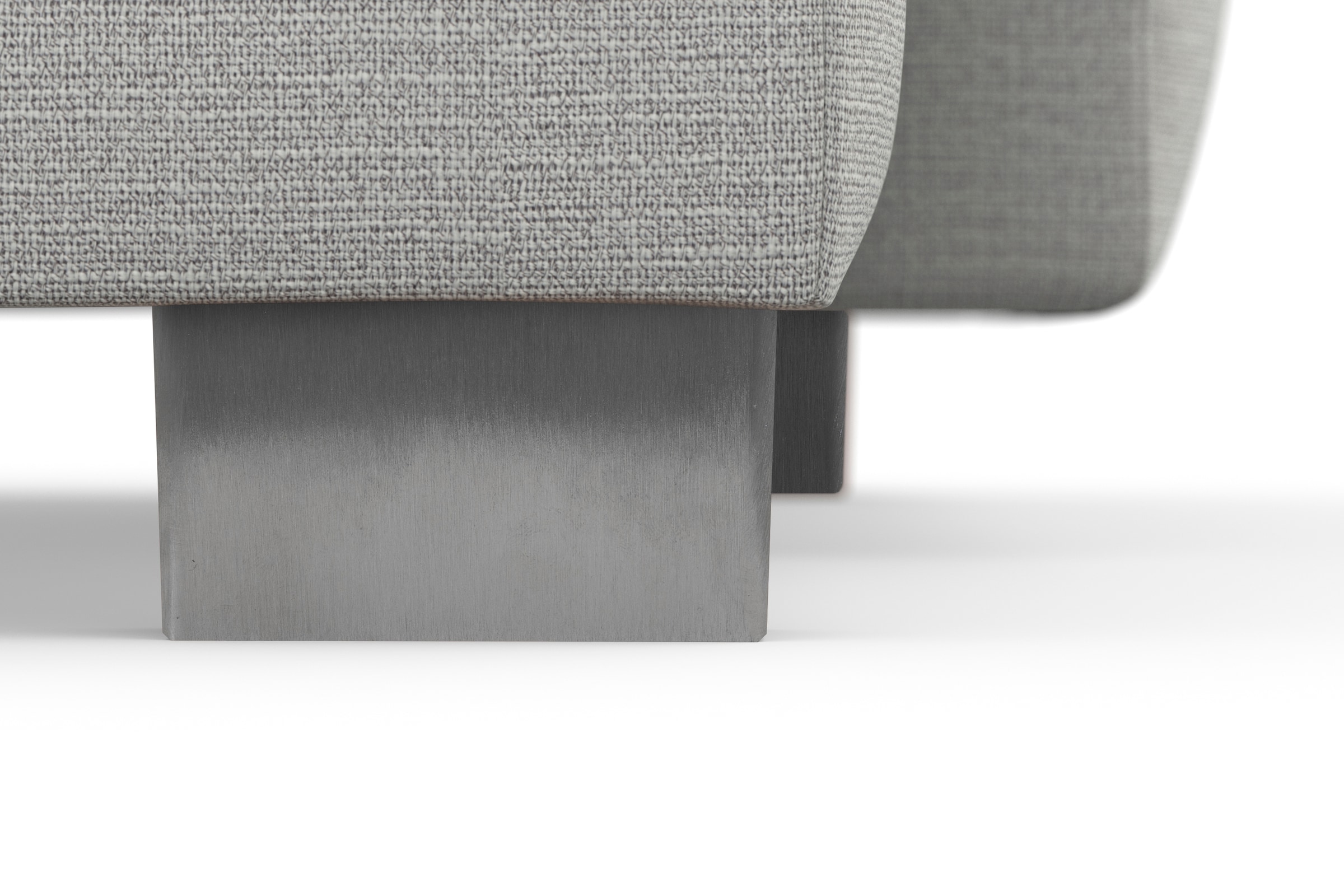 sit&more Ecksofa »Dundee L-Form«, mit Federkern und Edelstahlfüßen, wahlweise mit Kopfteilverstellung
