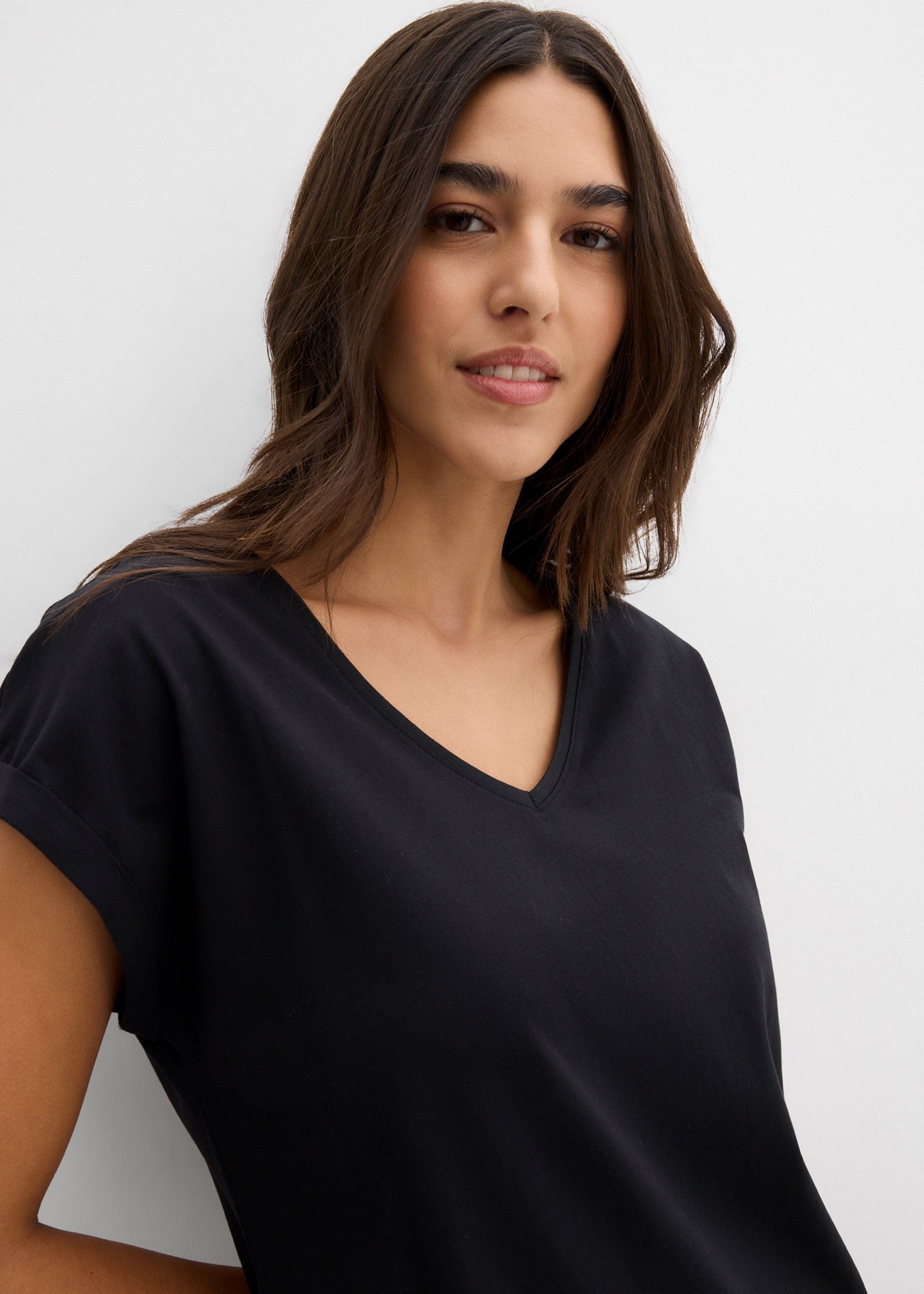 bonprix Shirtkleid Packung, 2 tlg. tlg. für Frühling und Sommer, aus reiner Baumwolle, lockerer Schnitt