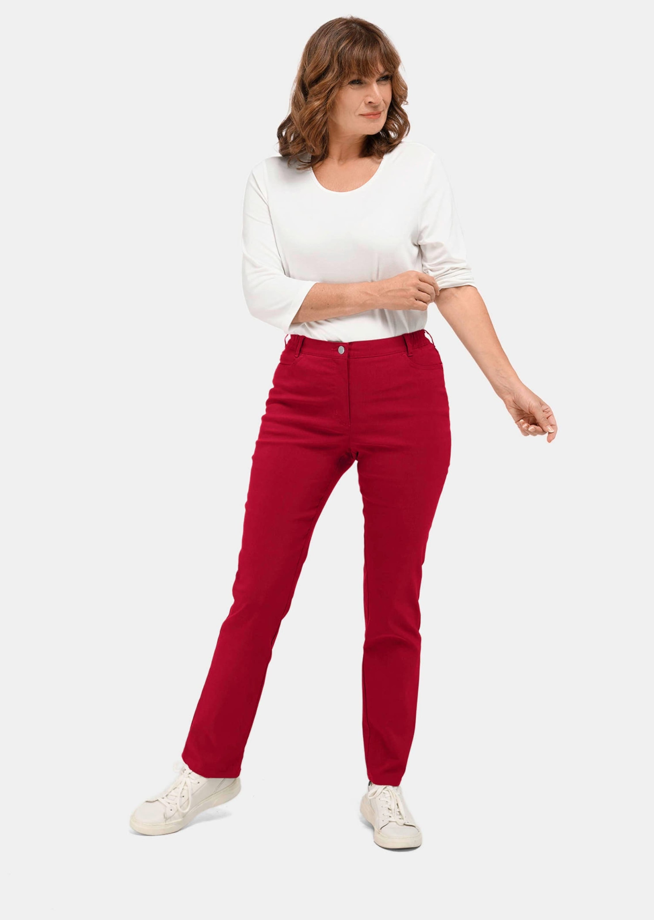 GOLDNER Stoffhose »Kurzgröße Perfekte Super-Stretch-Hose CARLA«  Super-Stretch: nichts kneift oder engt ein