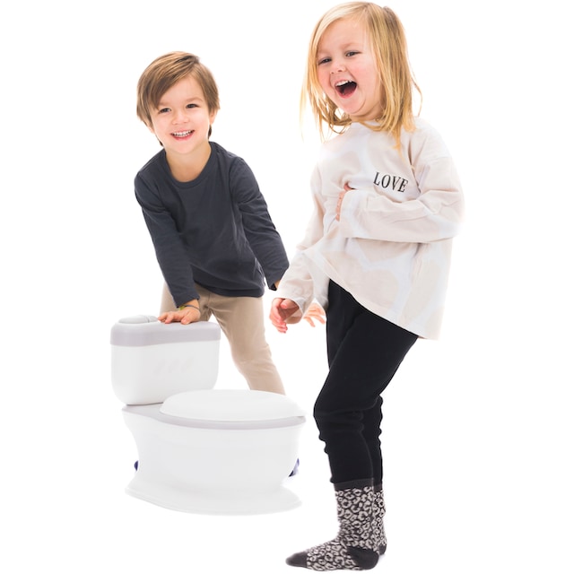 Fillikid Töpfchen »Mini Toilette Marlin, grau/weiß«, mit Soundeffekt online  kaufen | mit 3 Jahren XXL Garantie