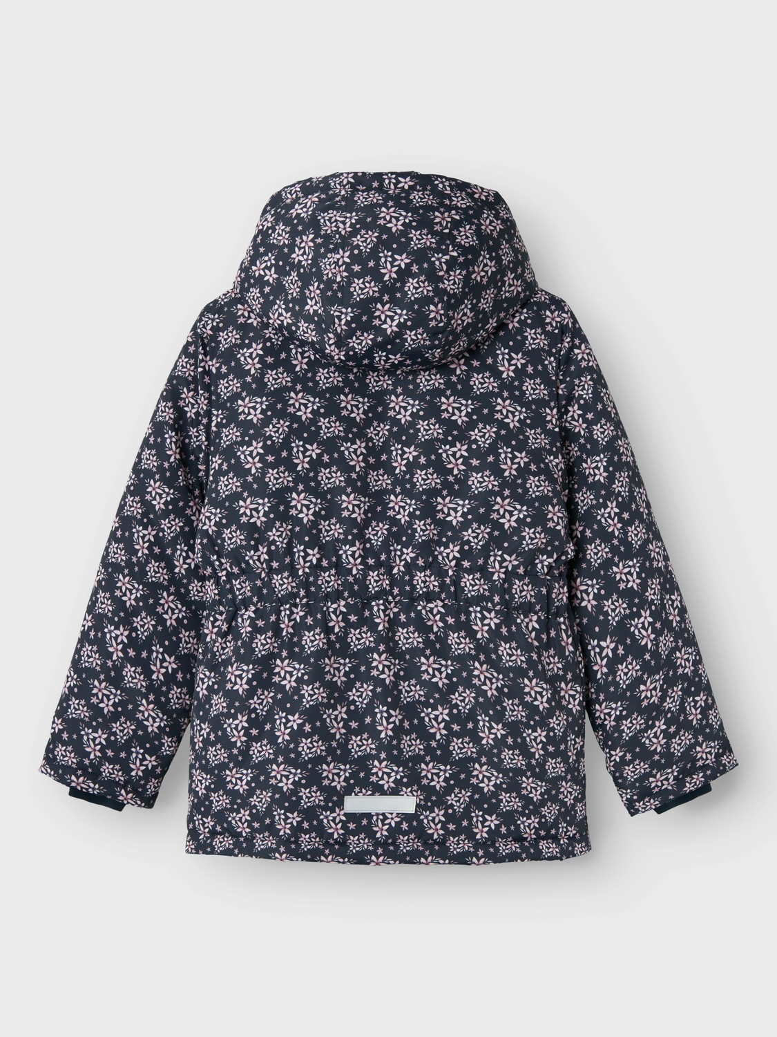 Name It Outdoorjacke »NKFMAXI JACKET AOP«, mit Kapuze, mit reflektierenden Details