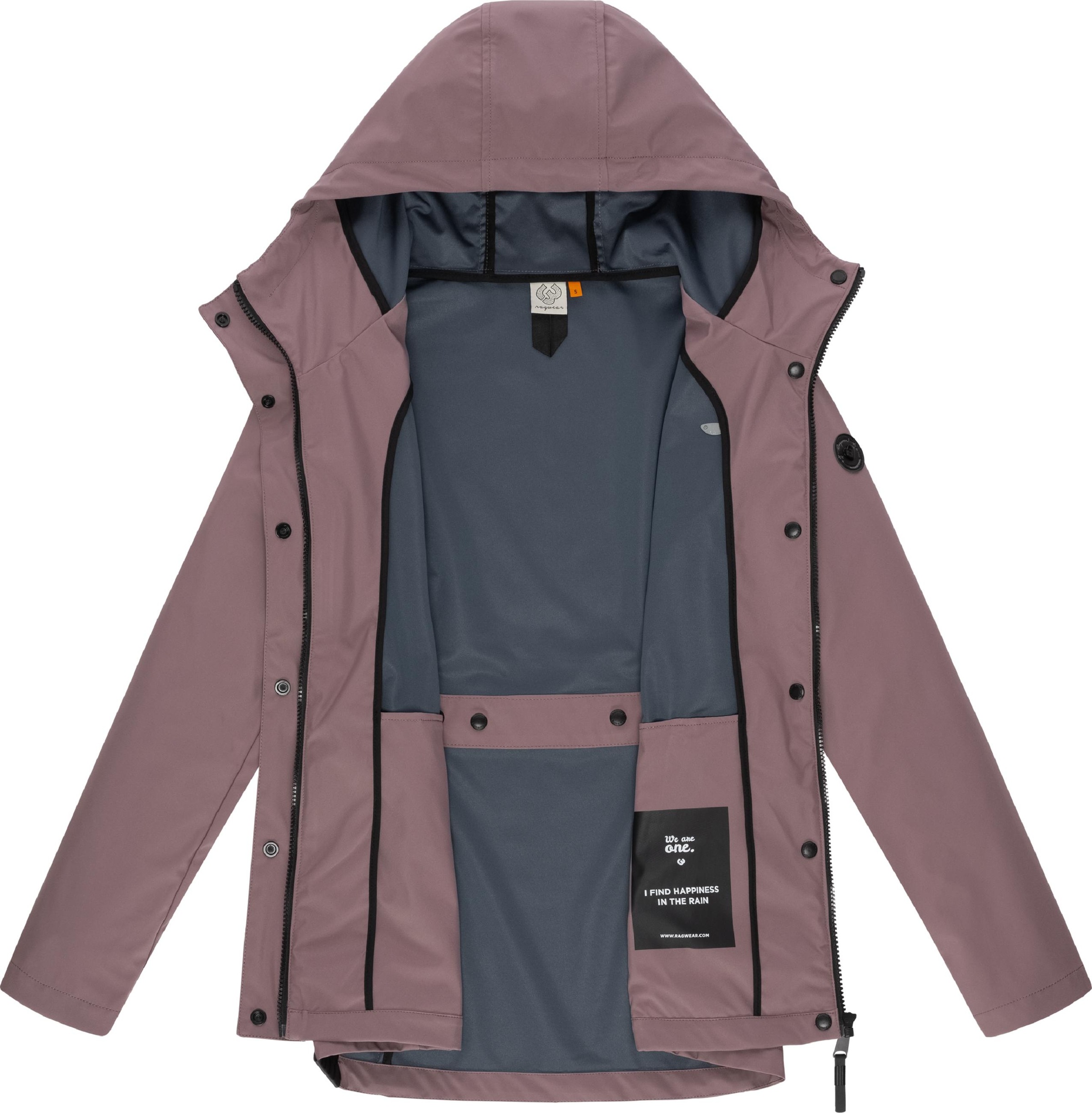 Ragwear Softshelljacke »Softshelljacke Margge Shell«, mit Kapuze, wasserdichte Damen Übergangsjacke mit großer Kapuze