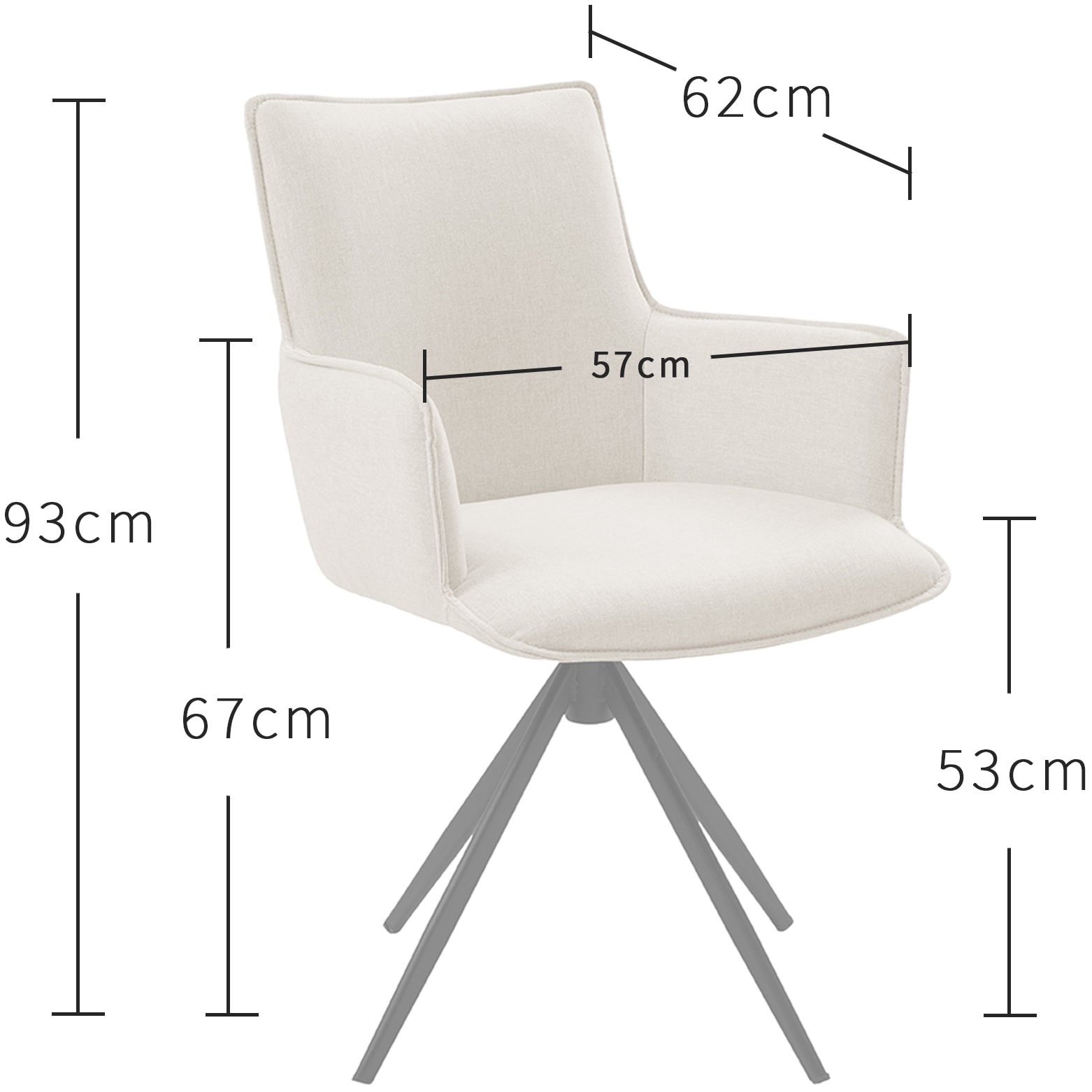 OTTO home Drehstuhl »Amoreve« (Set) 2 Stk.