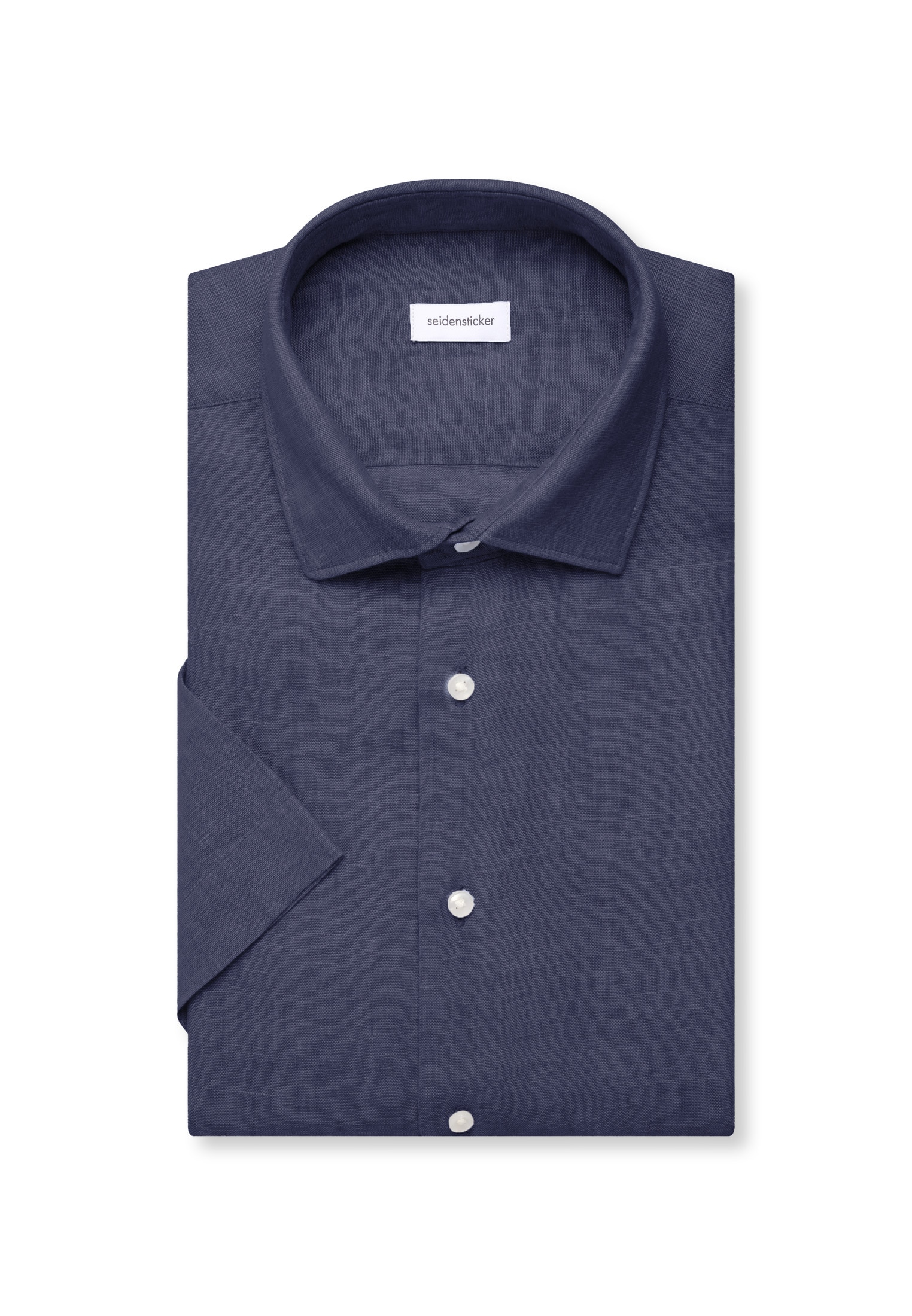 seidensticker Leinenhemd »Schwarze Rose« Slim 1/2 Kentkragen Uni