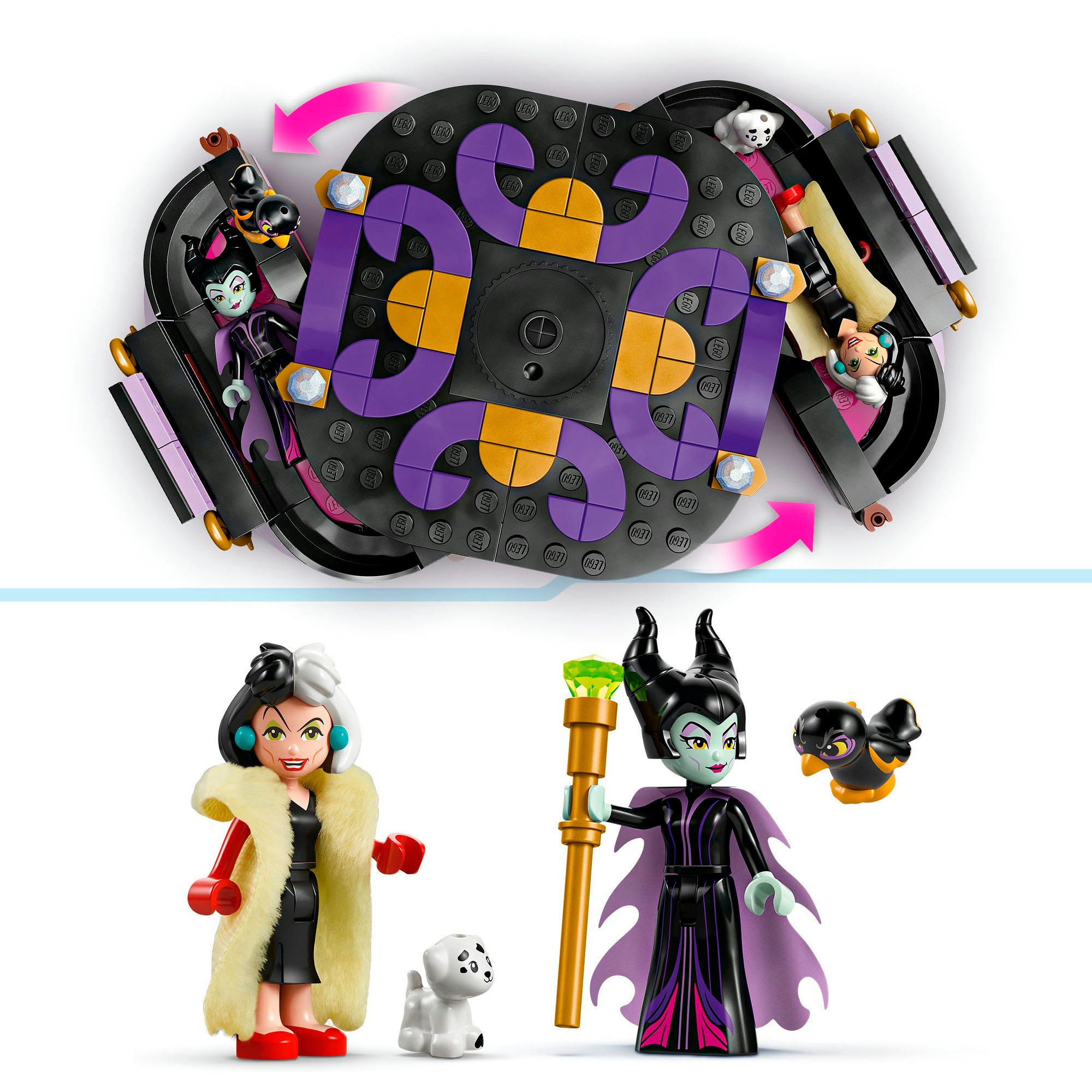 LEGO® Konstruktionsspielsteine »Die Kleider von Malefiz und Cruella De Vil (43262)«, (524 St.), LEGO® Disney Classic; Made in Europe