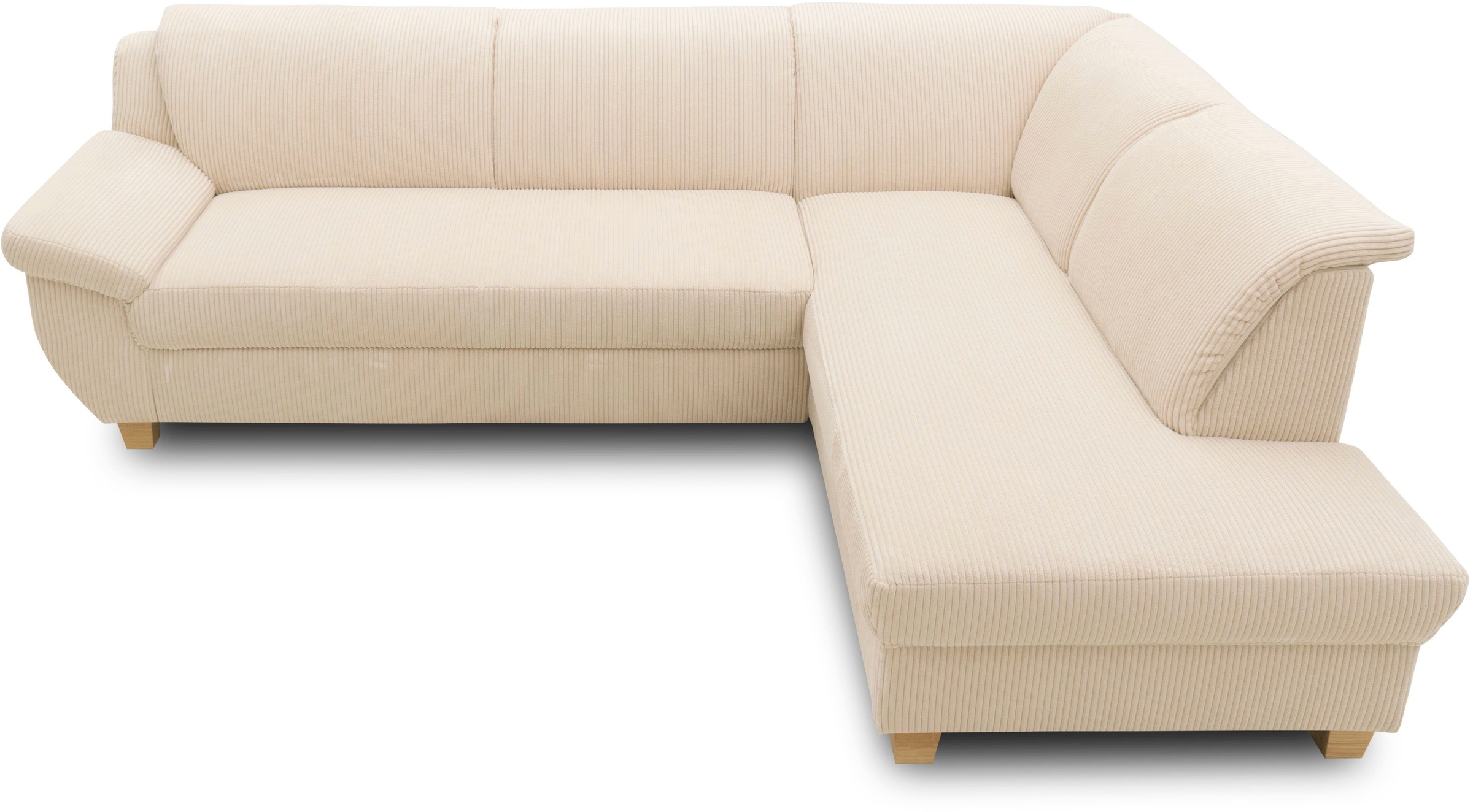 Home affaire Ecksofa »Yesterday zeitlos und elegant, bequeme Armlehnen, L-Form«, wahlweise mit Bettfunktion, auch in Cord