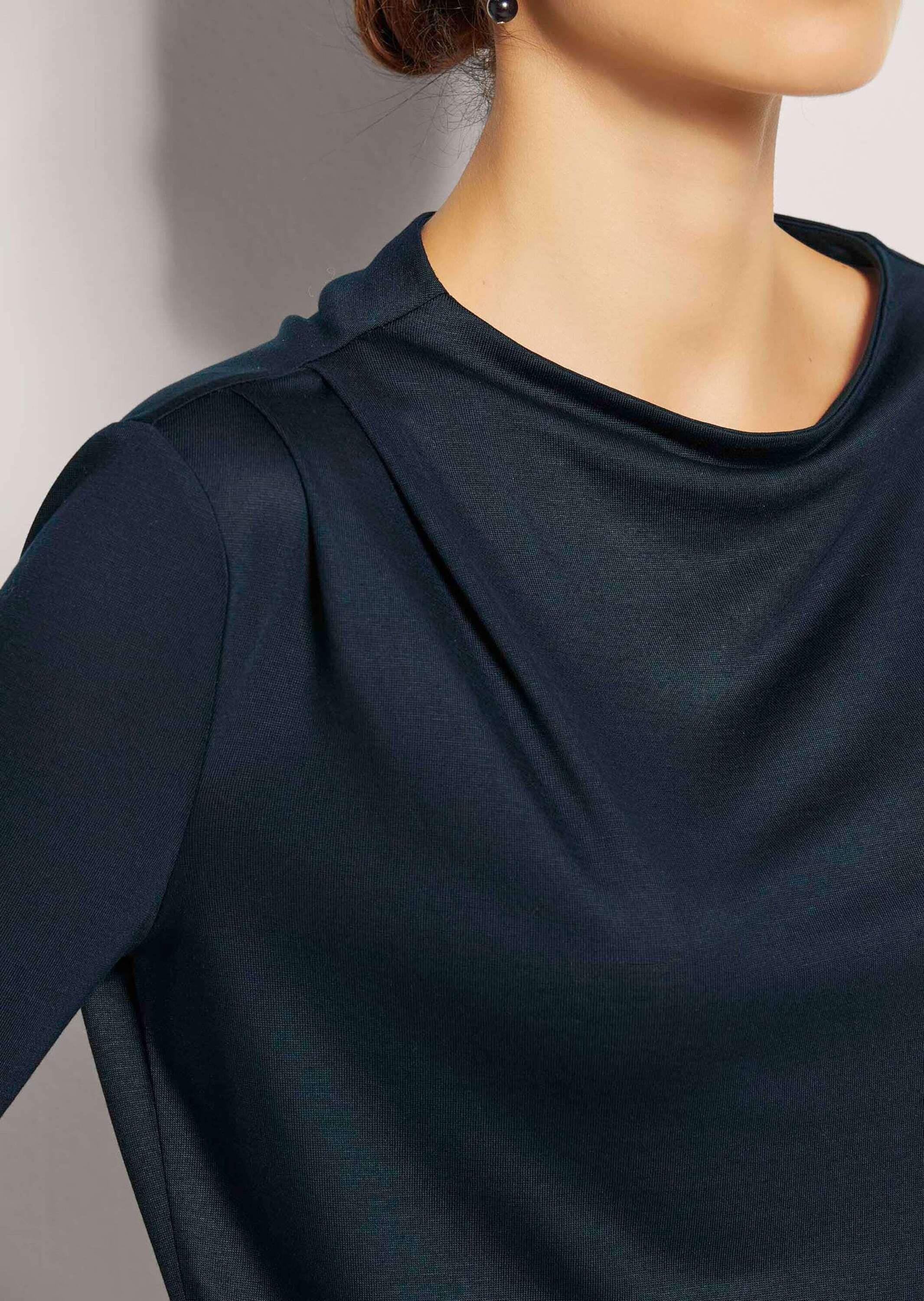 MADELEINE Langarmshirt »Shirt Langarm-Shirt mit Wasserfallkragen«