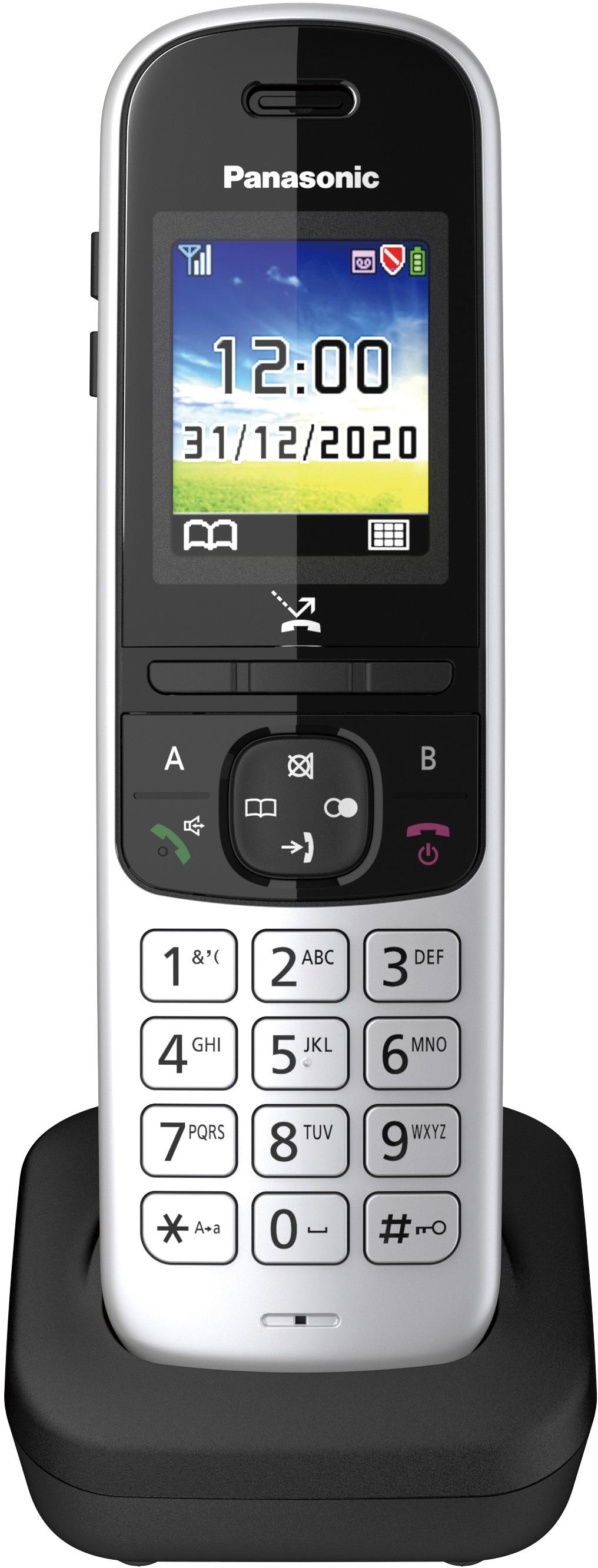 Panasonic Schnurloses DECT-Telefon »KX-TGH722 Duo«, (Mobilteile: 2), mit Anrufbeantworter