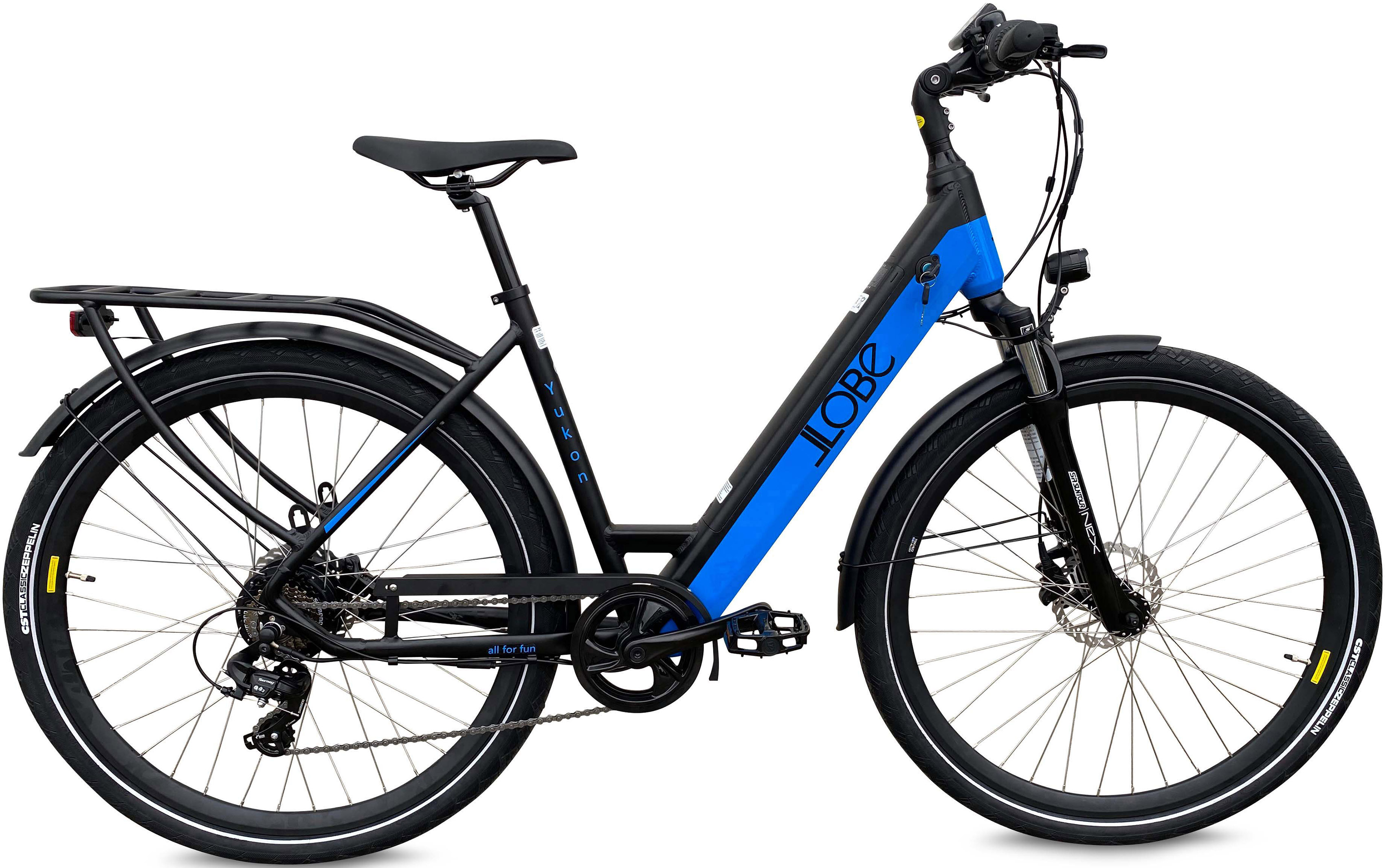 E-Bike »Yukon Lady 28"«, 7 Gang, Shimano, Heckmotor 250 W