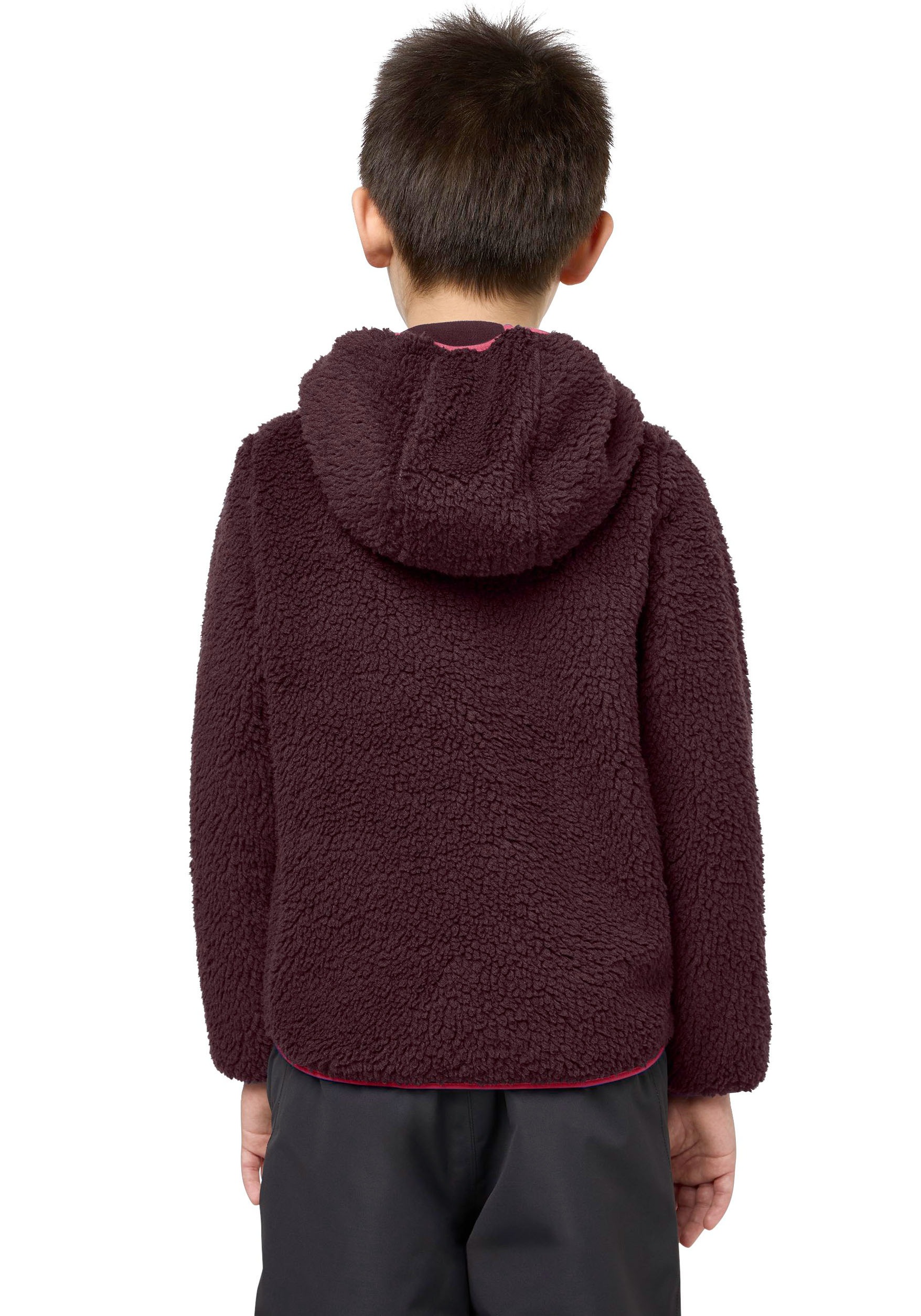 Jack Wolfskin Fleecejacke »ICE CURL HOOD JACKET K«, mit Kapuze, Winterjacke