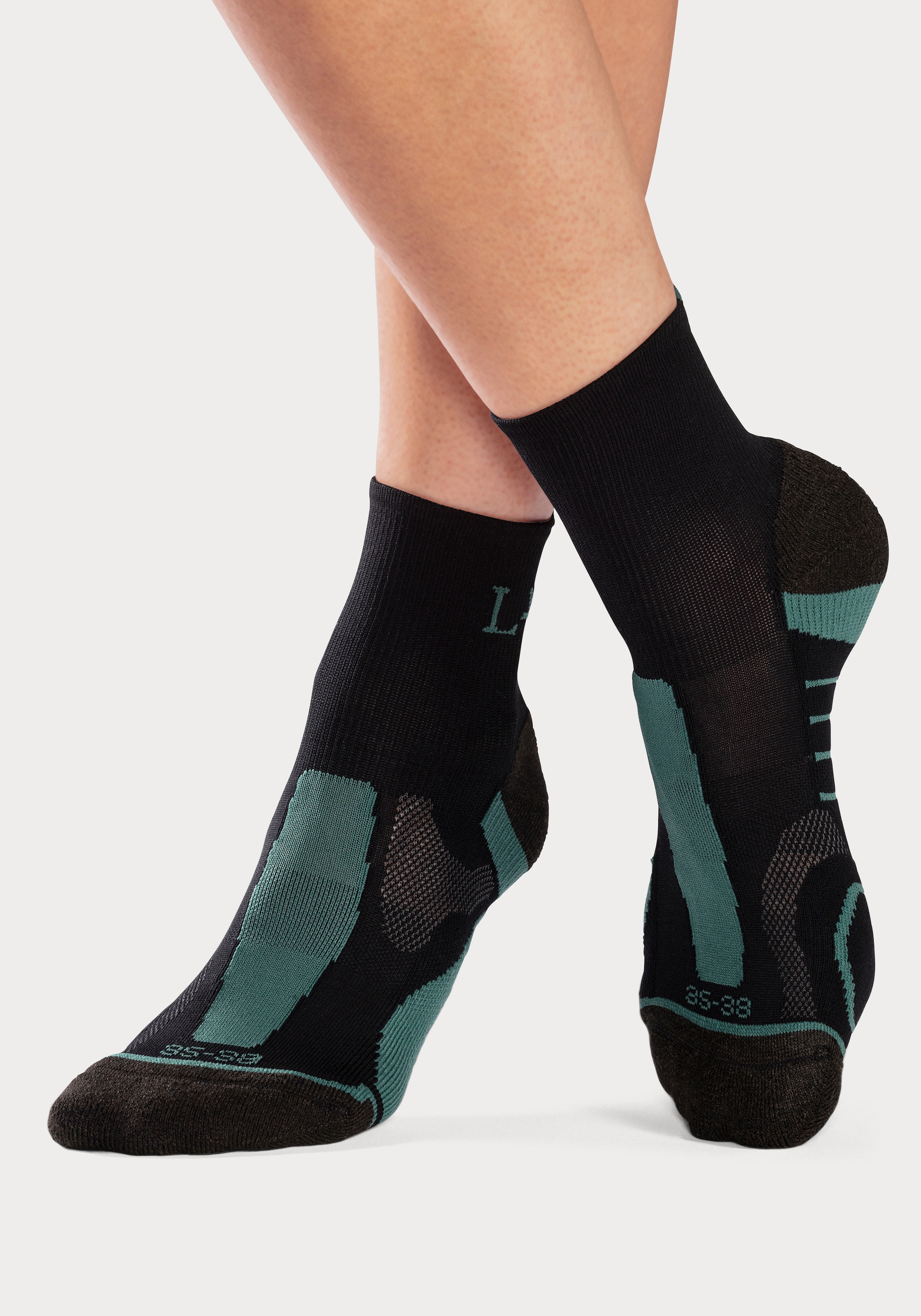 LASCANA ACTIVE Wandersocken, (Packung, 3 Paar), mit verstärkten Belastungszonen