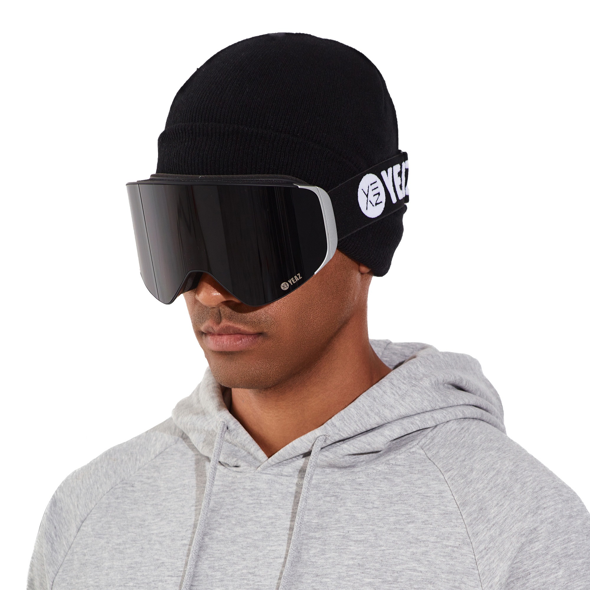 YEAZ Snowboardbrille »Magnet-Ski-Snowboardbrille schwarz/silber APEX«
