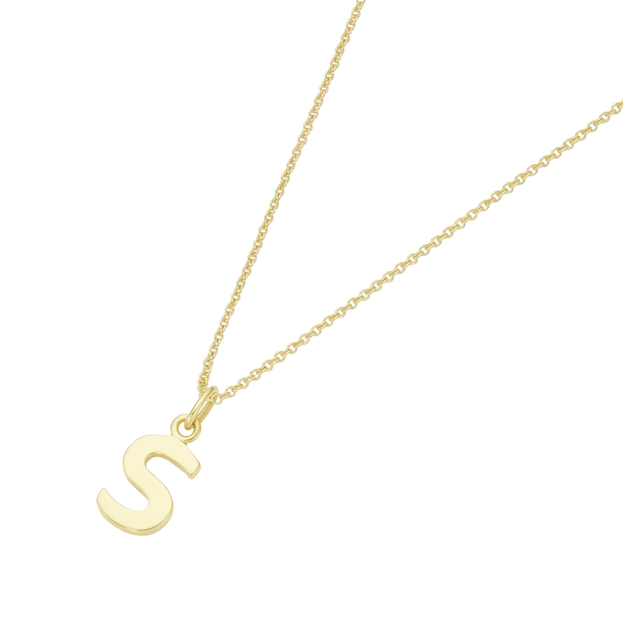 Luigi Merano Kette mit Anhänger »Kette Anhänger Buchstabe S, Gold 585«