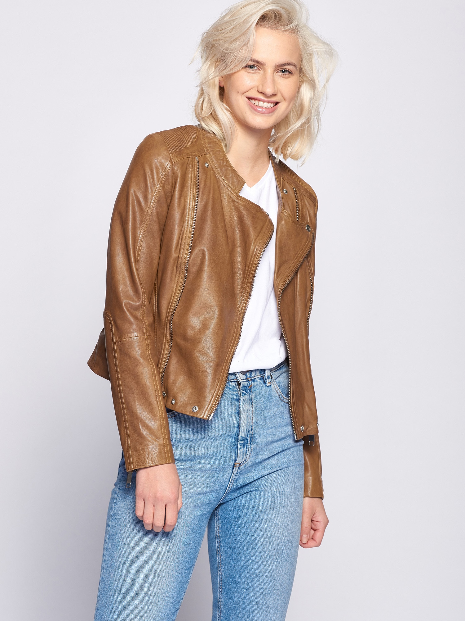 Maze Bikerjacke »Lederjacke Chrystal«