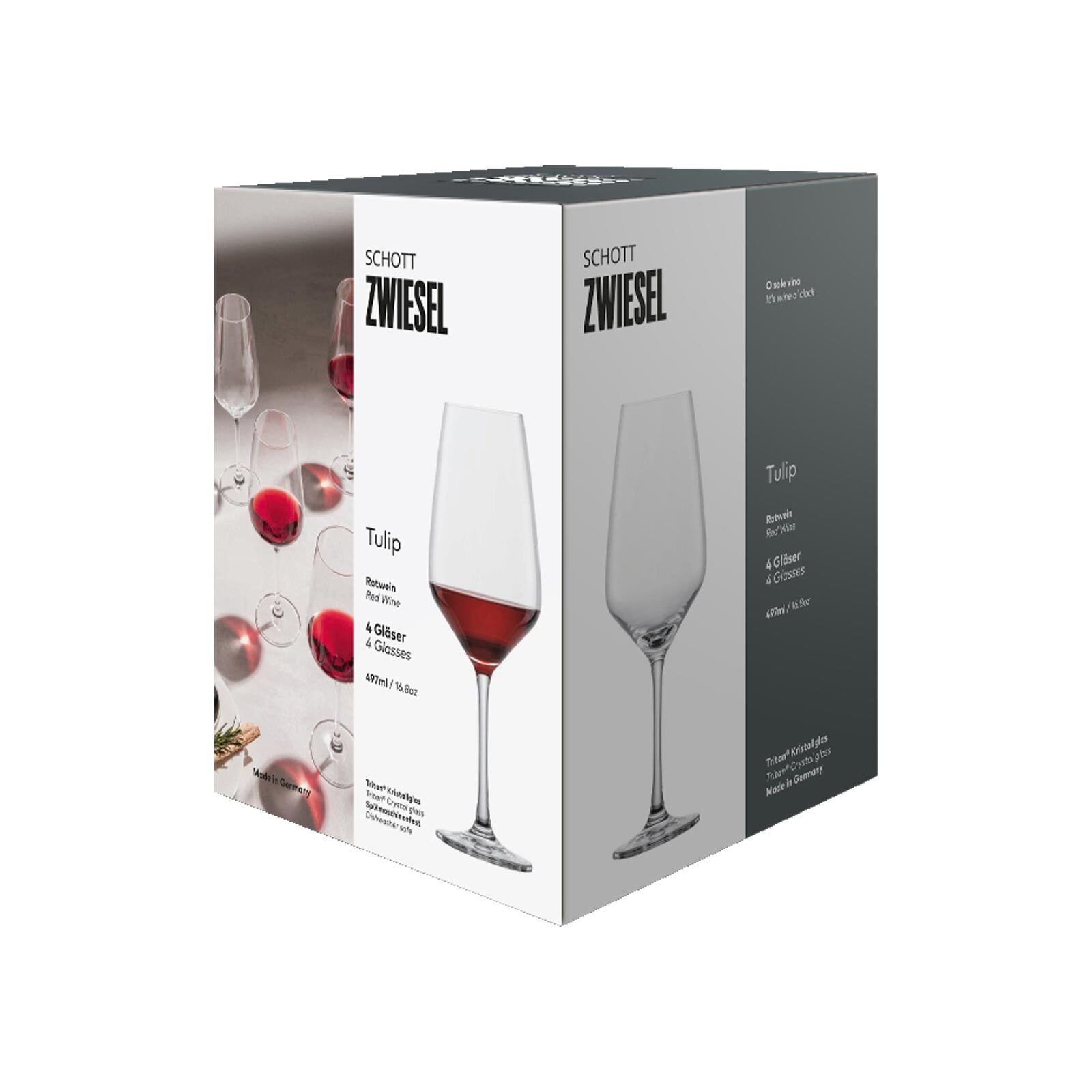 SCHOTT-ZWIESEL Rotweinglas »Rotweingläser Tulip 497 ml 4er Set transparent«
