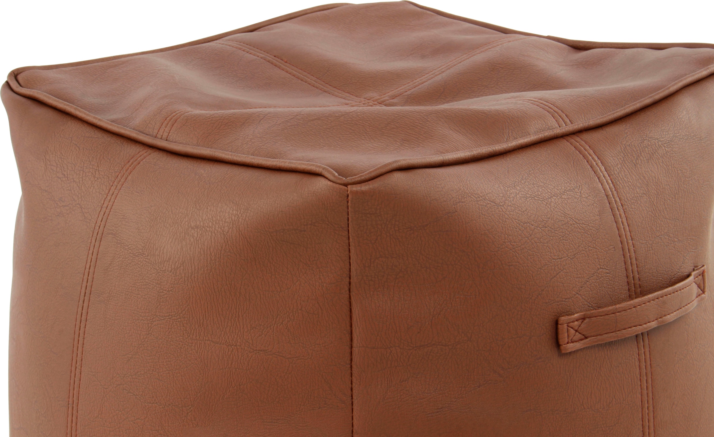 Kayoom Sitzwürfel »Pouf Travis 825, strapazierfähige, abwaschbare Oberfläche«, (1 St.), modern, pflegeleicht, vielseitig verwendbar, für Innenräume