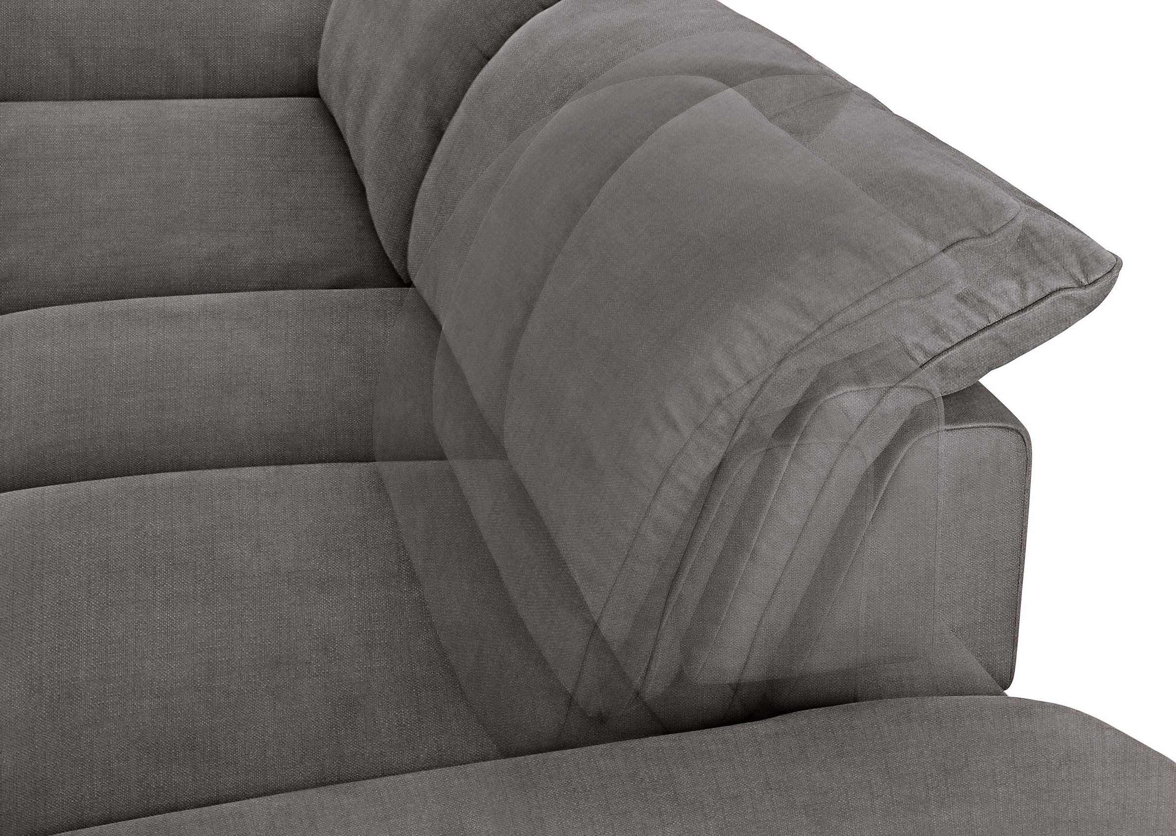 W.SCHILLIG Ecksofa »enjoy&MORE, Designsofa, elegant und bequem, L-Form«, mit Sitztiefenverstellung, Füße Chrom glänzend, Breite 310 cm