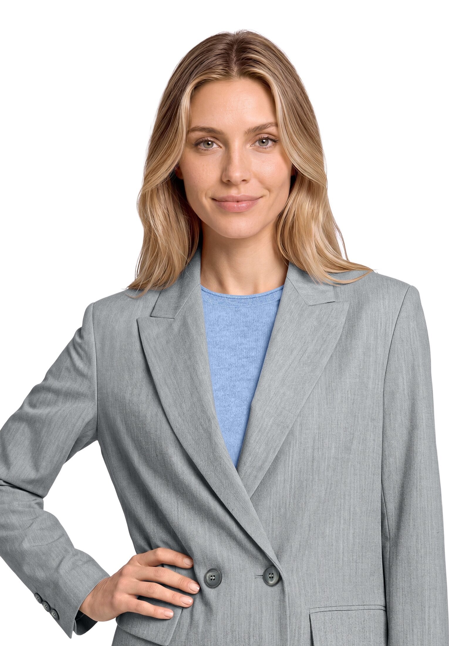 Betty&Co Longblazer »Longblazer mit Taschen«