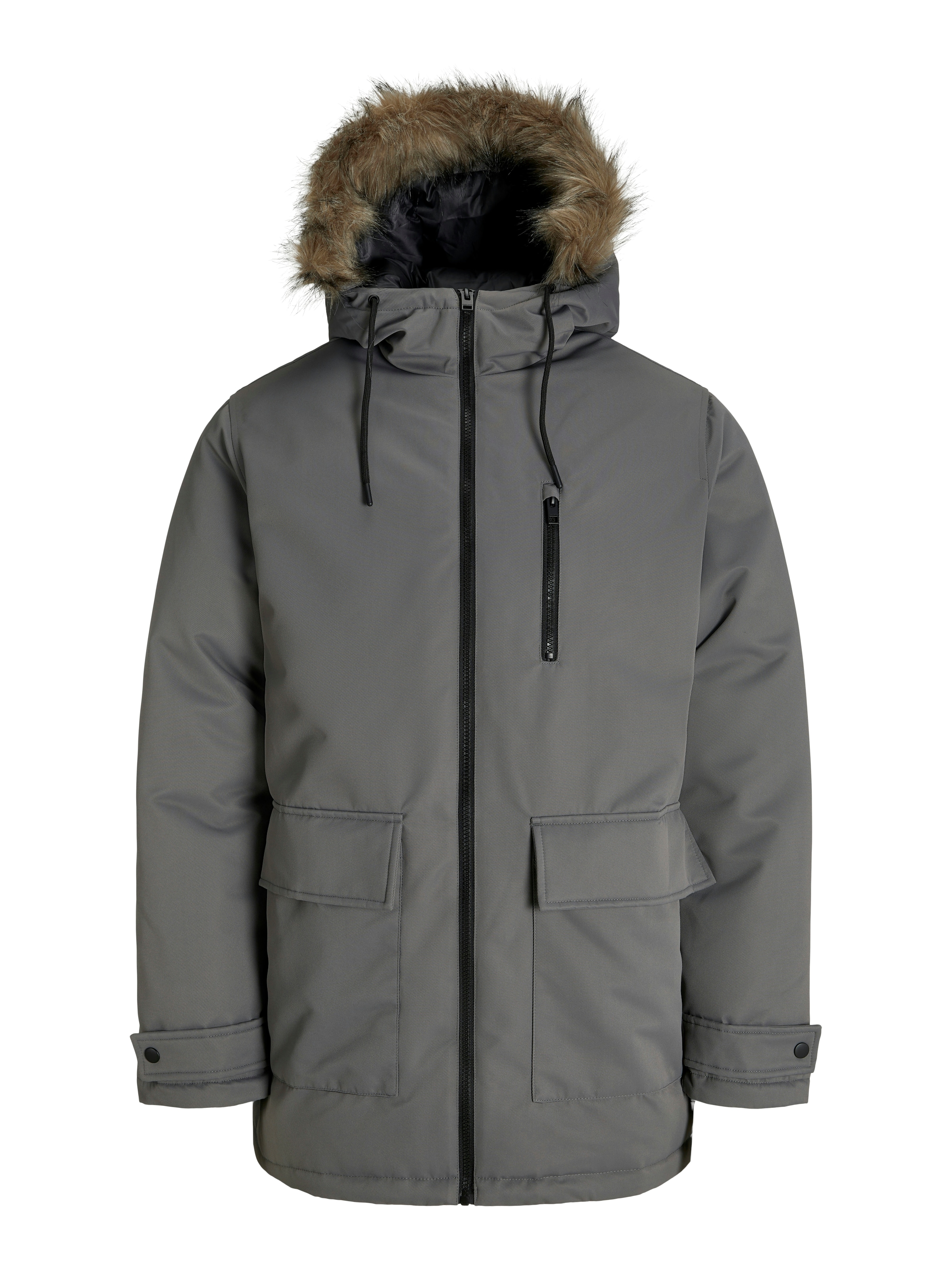 Jack & Jones Parka »JJCHARLIE DETACHABLE FAUX FUR PARKA« mit Kapuze