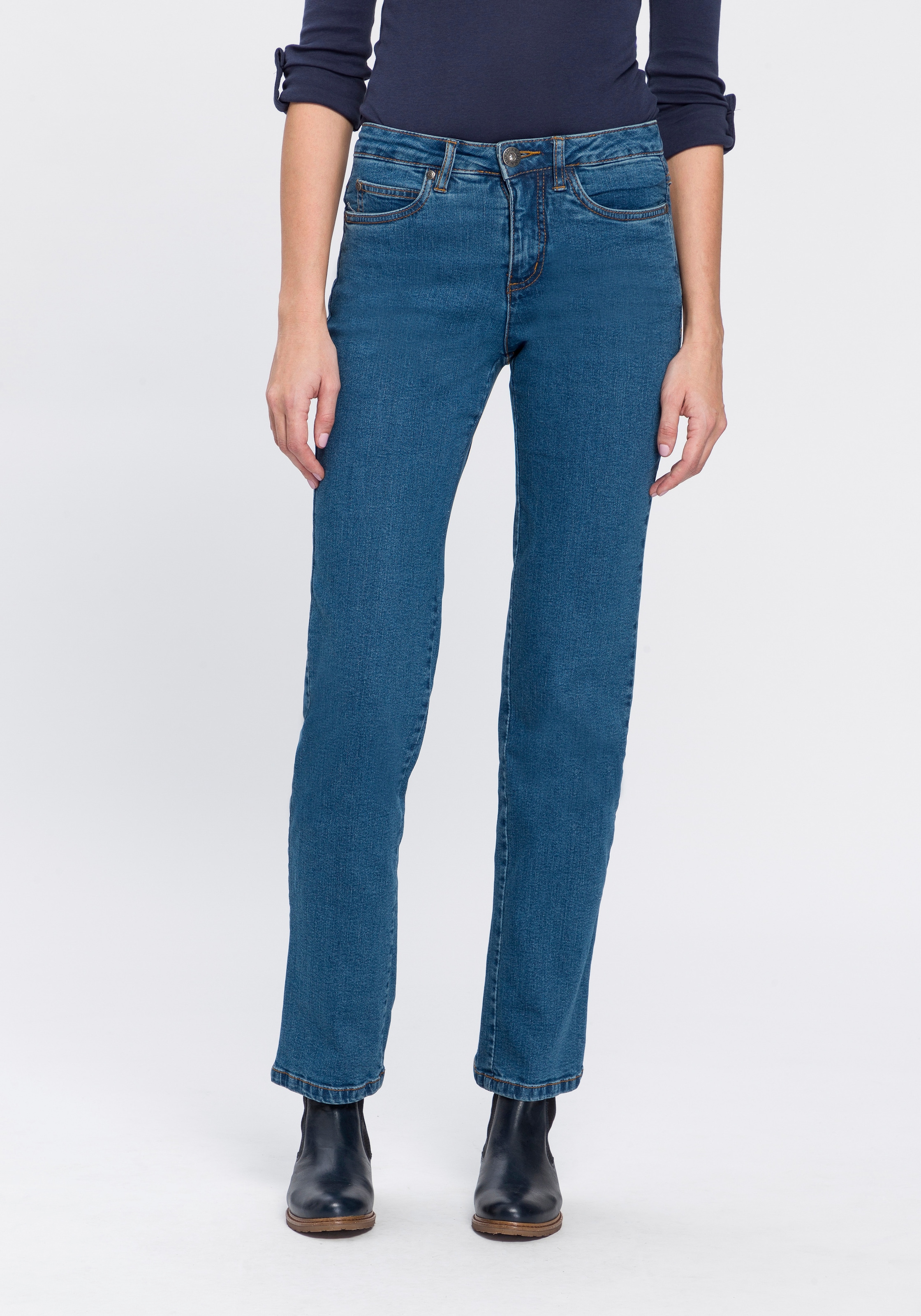 Arizona Gerade Jeans »Comfort-Fit«, High Waist