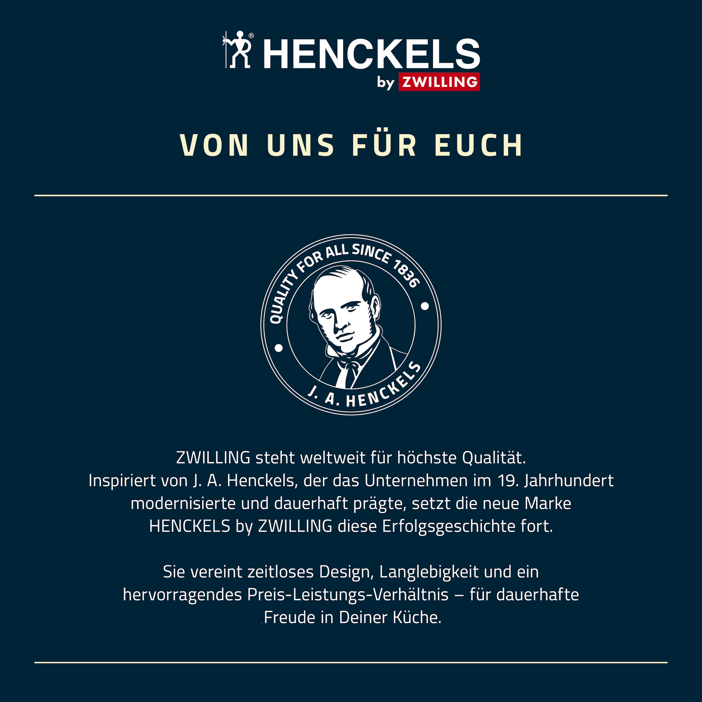 HENCKELS by ZWILLING Messer-Set »Kitchen Elements« Rostfreier Klingenstahl, Ergonomische Griffe