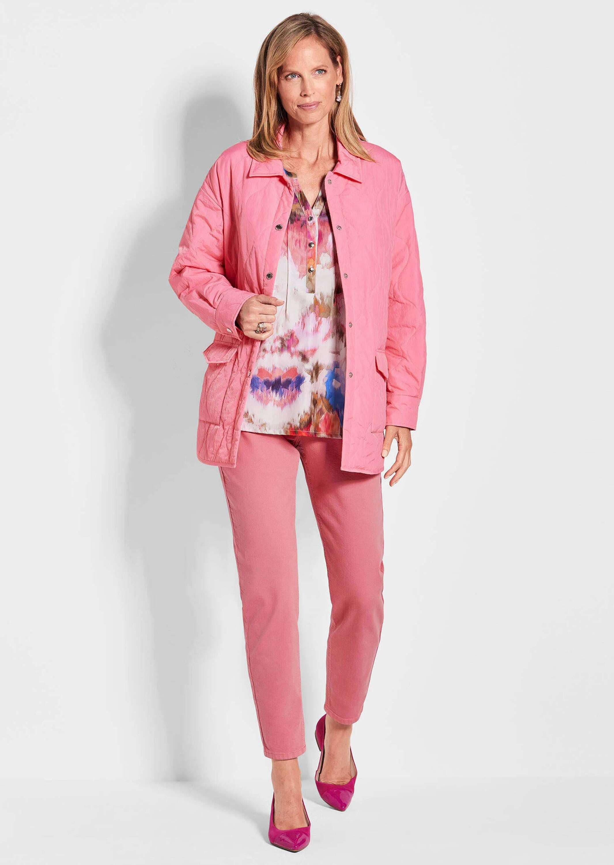 GOLDNER Steppjacke »Steppjacke mit Hemdkragen« Seitenschlitze