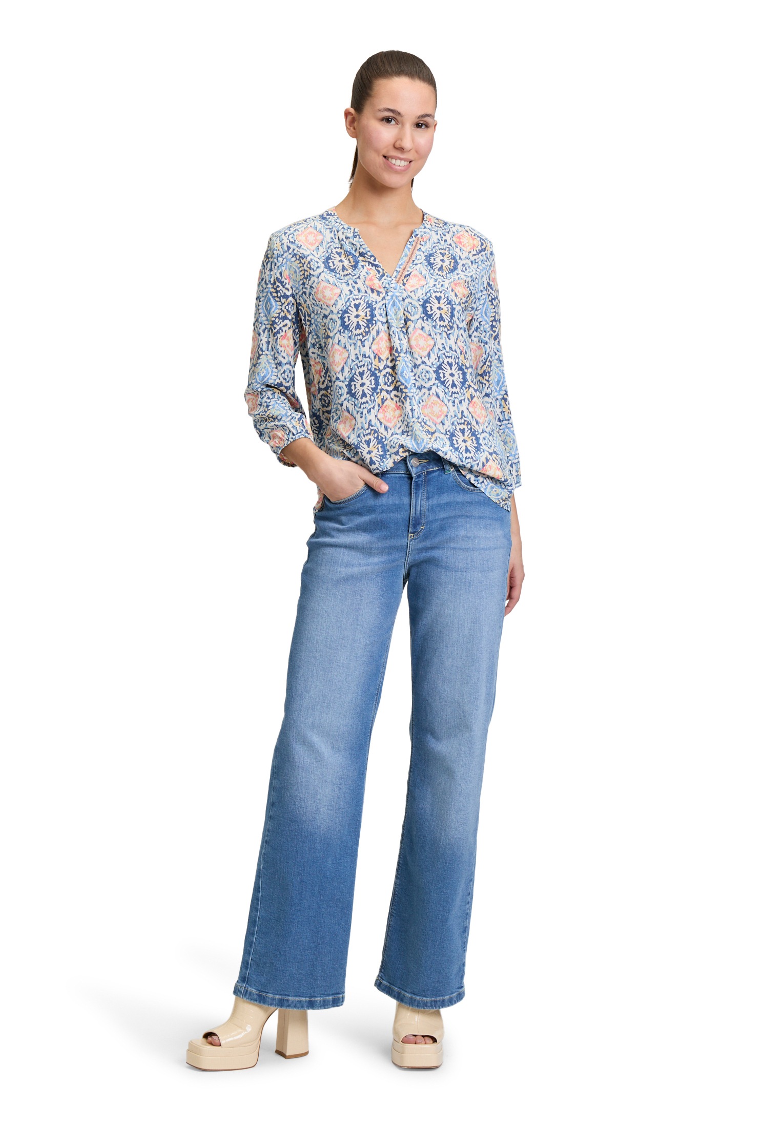 Cartoon Klassische Bluse »Blusenshirt mit Muster«