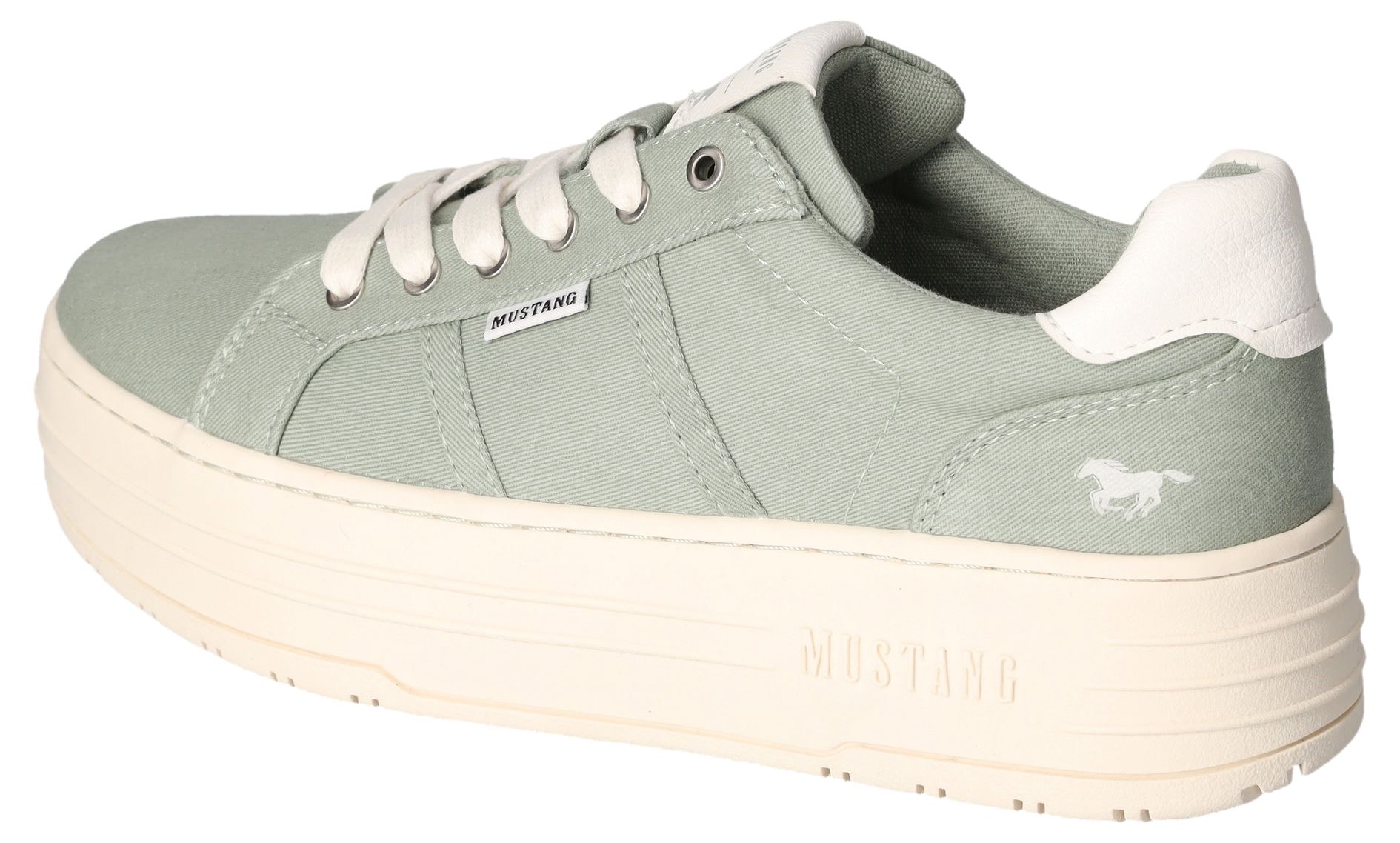 Mustang Shoes Sneaker, mit Plateausohle, Freizeitschuh, Halbschuh, Schnürschuh