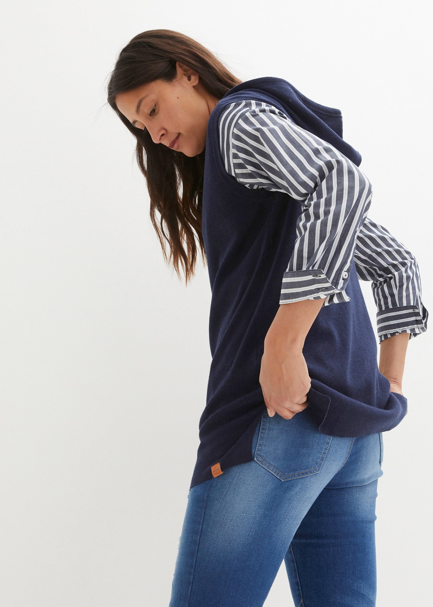 bonprix Pullunder Kapuzen-Pullunder, oversized