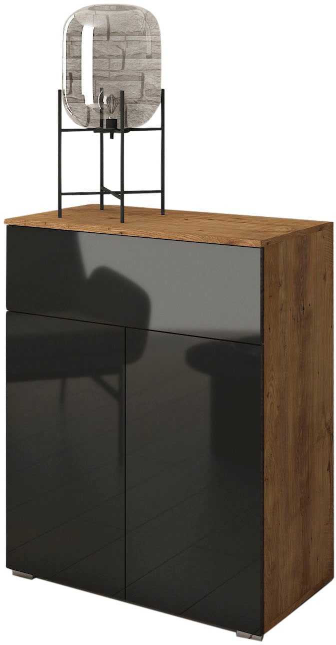 INOSIGN Sideboard »PARIS«, (1 St.), Moderne 72cm breite grifflose Kommode, vielseitig einsetzbar
