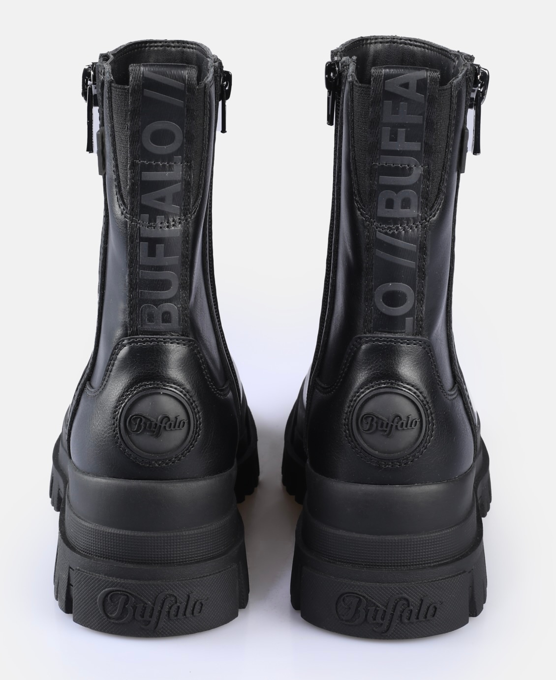 Buffalo Bikerboots »Aspha Bootie Zip«  Plateauboots, Stiefelette mit Memory Foam Innensohle