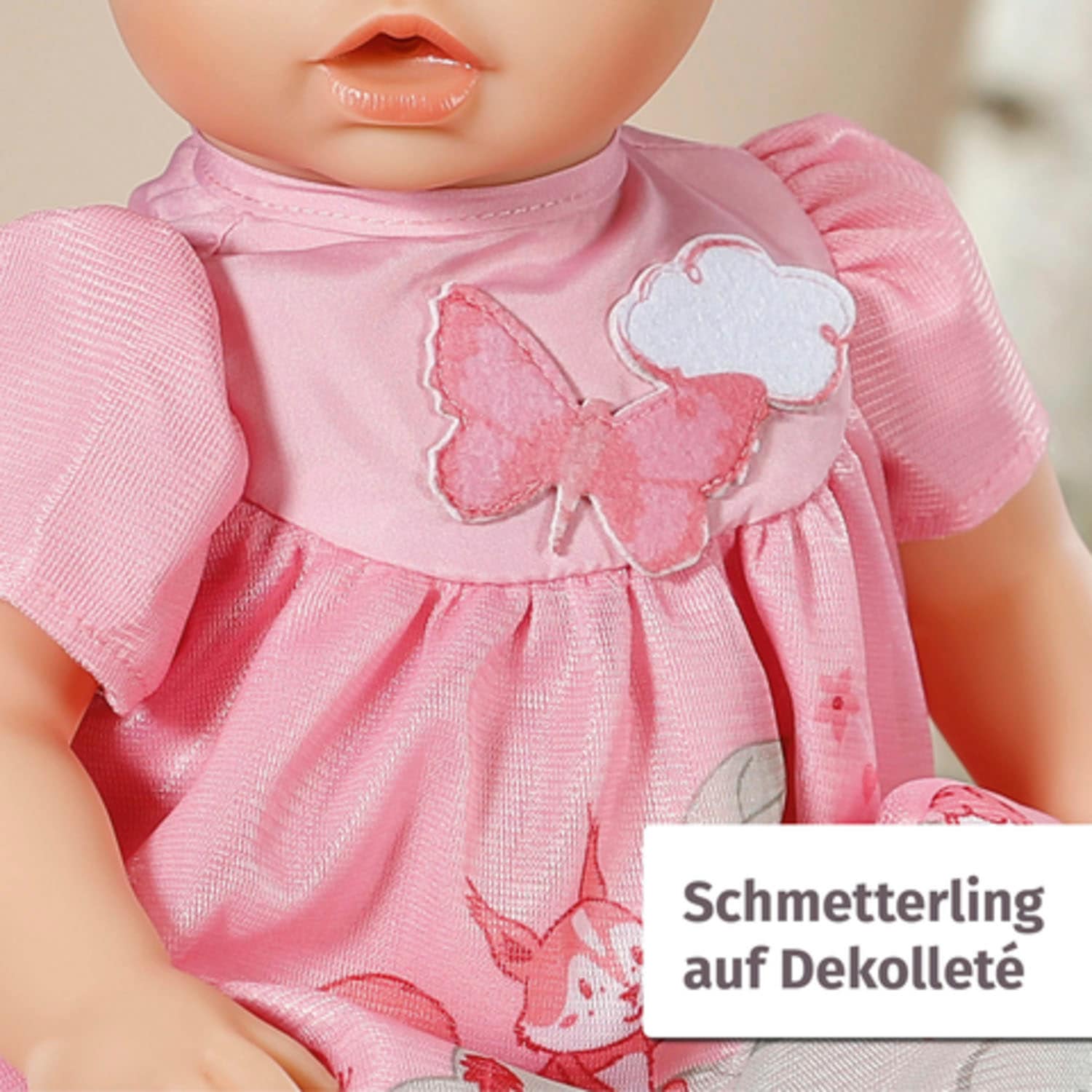 Baby Annabell Puppenkleidung »Kleid rosa Eichhörnchen, 43 cm«