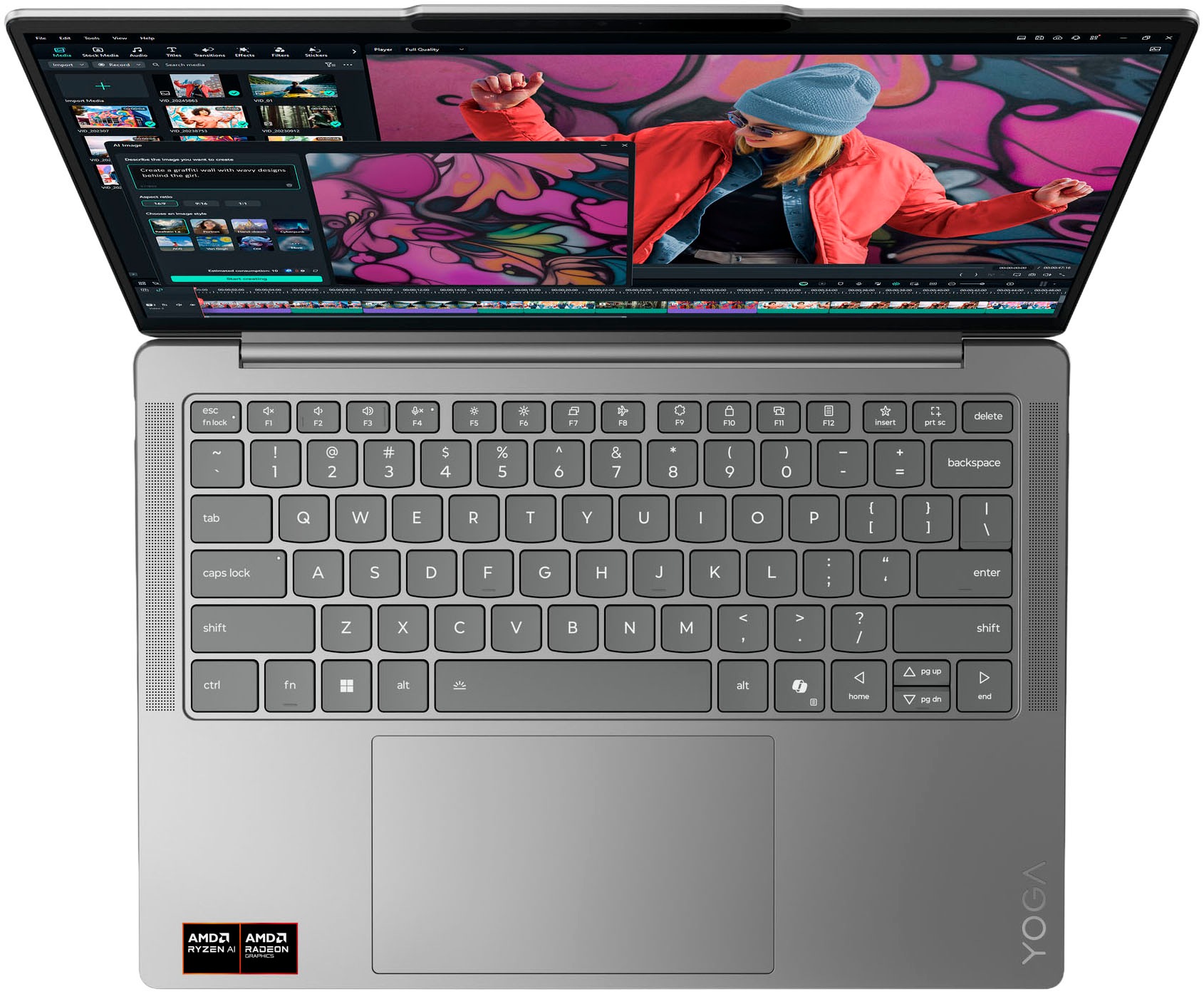 Lenovo Notebook »Yoga Slim 7 14AKP10« 35,56 cm / 14 ″ AMD Ryzen™ AI 5 Radeon 820M 512 GB SSD