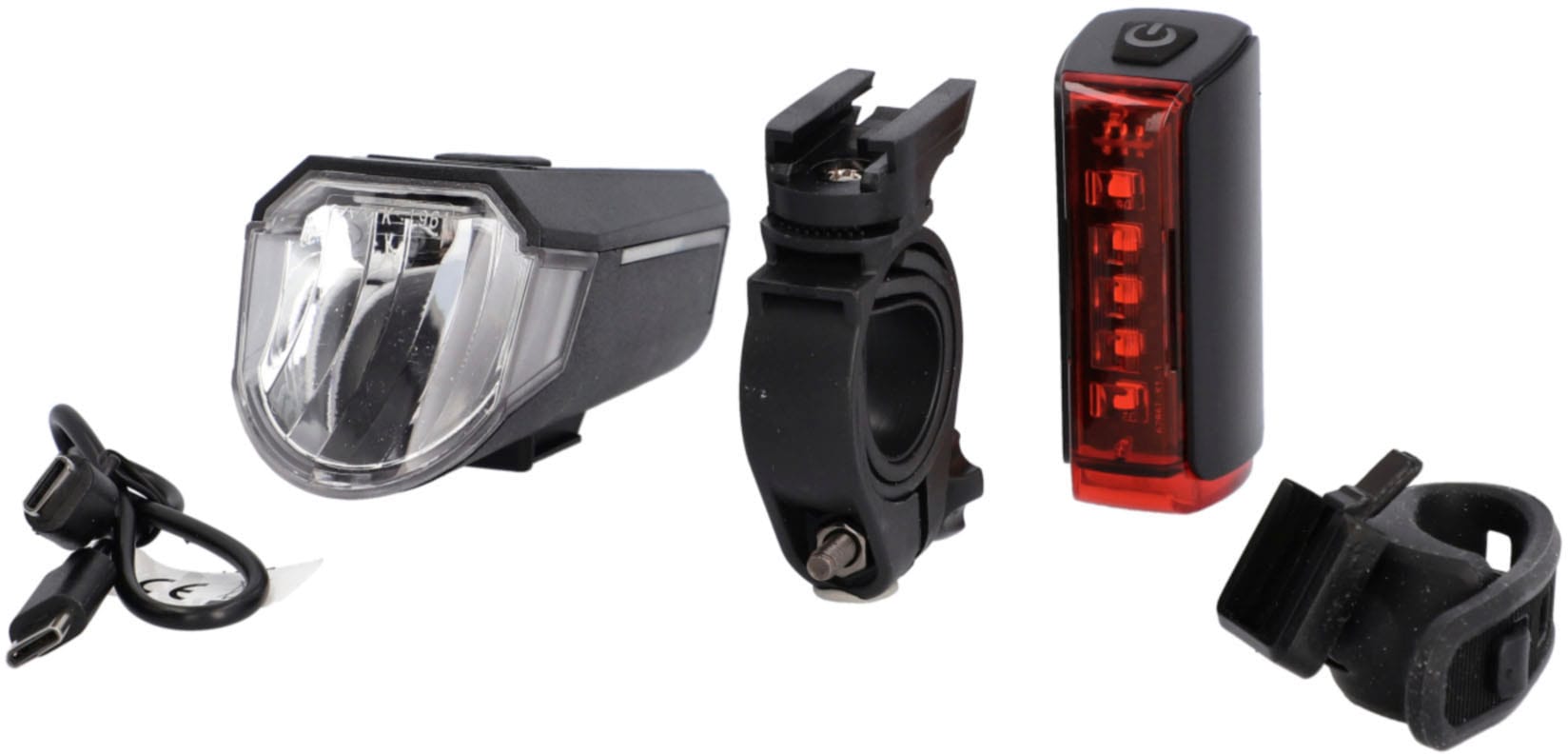 FISCHER Fahrrad Fahrradbeleuchtung »Akku Bel.-Set TWIN-80/40/20/Sensor 2.0«