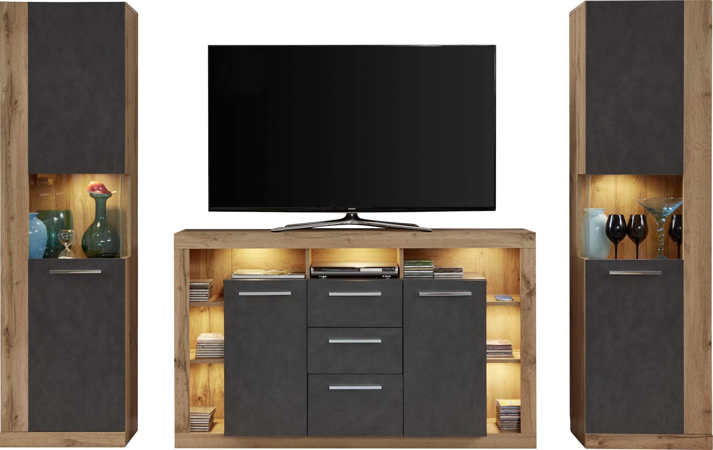 INOSIGN Sideboard »Gwendolyn«, pflegeleichtes Design, Beleuchtung optional, vielseitig kombinierbar