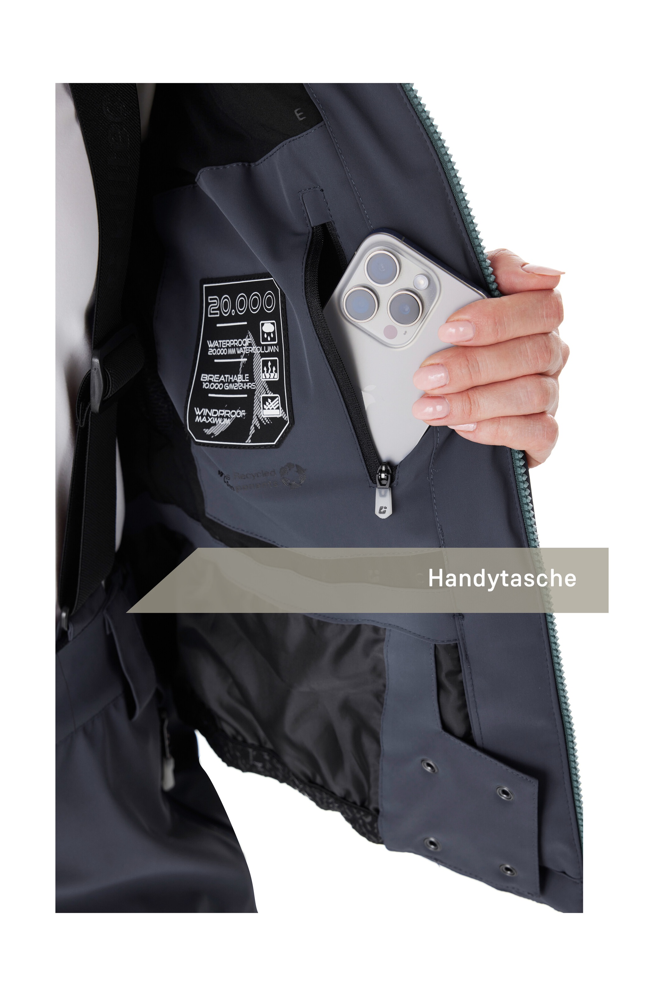 Killtec Skijacke »KSW 42 WMN SKI JCKT« Wasserdicht, atmungsaktiv, 4-Wege-Stretch, viele Taschen